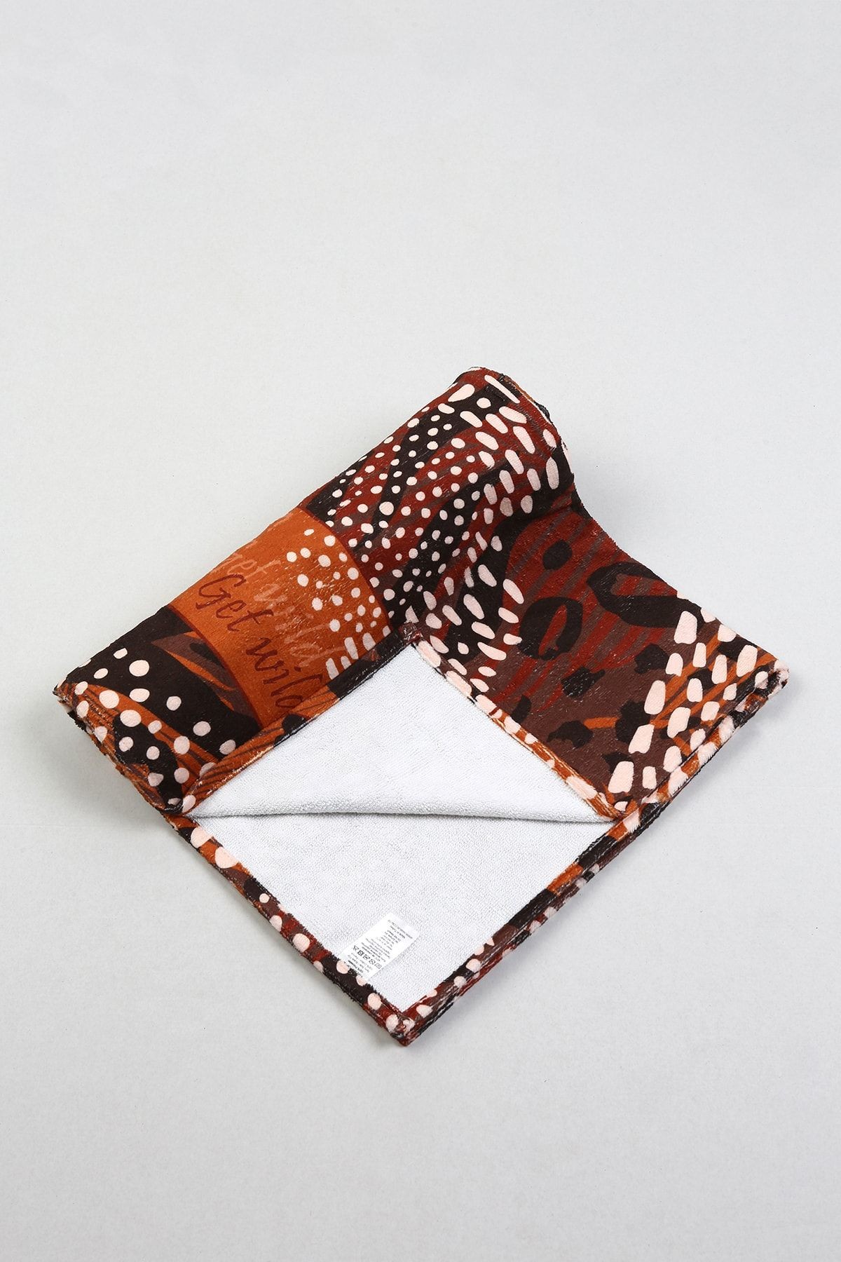 Plaj Havlusu Leopar Kahve 80x150 Cm