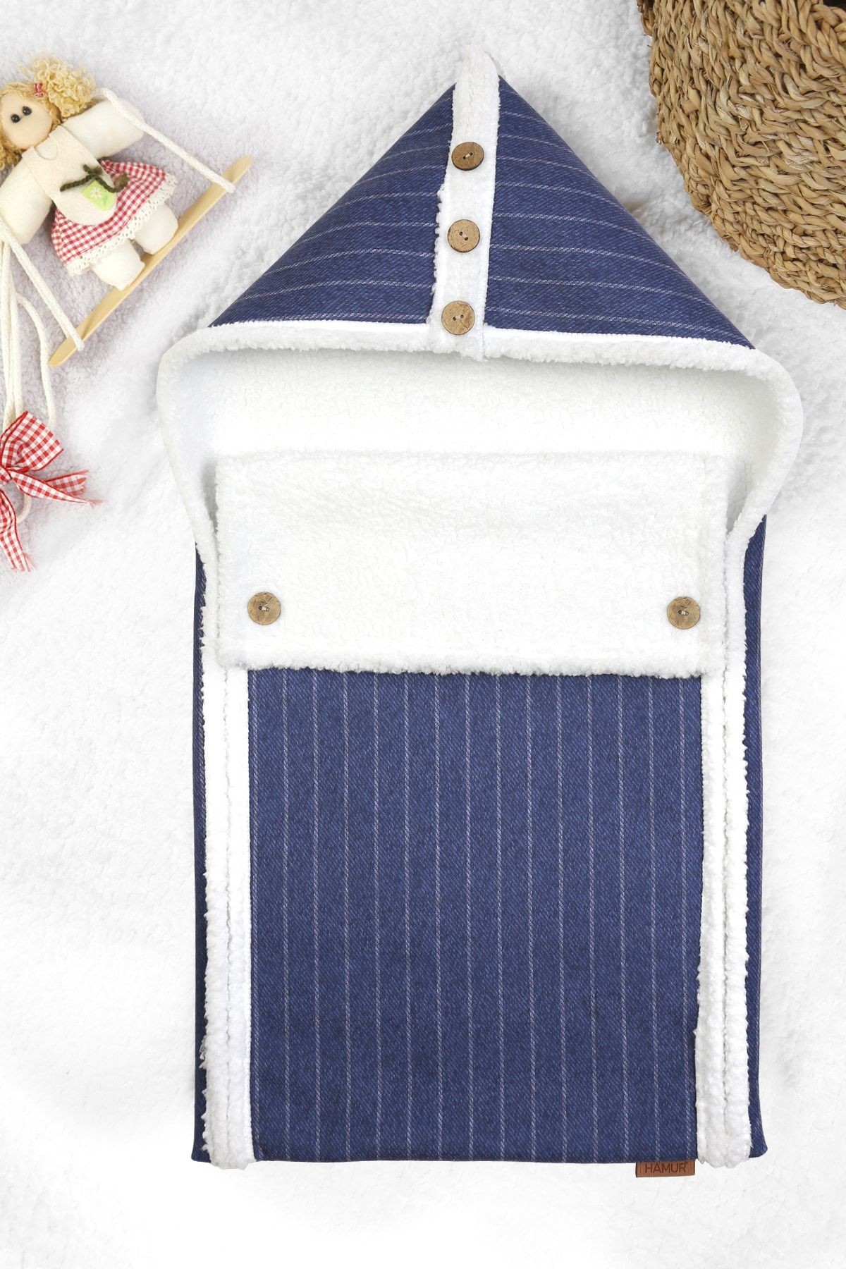 Bebek Dış Kundak Uyku Tulumu Fluffy Battaniye Bb-505