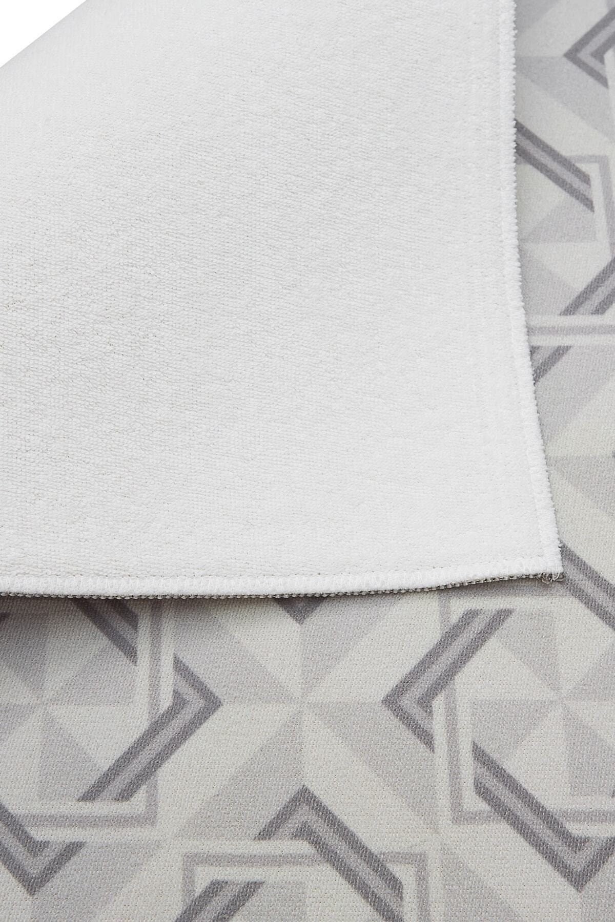 Baskılı Bulaşık Kurutma Matı 46x36 Cm Kurulama Bezi Örtüsü Mf-054 Gri