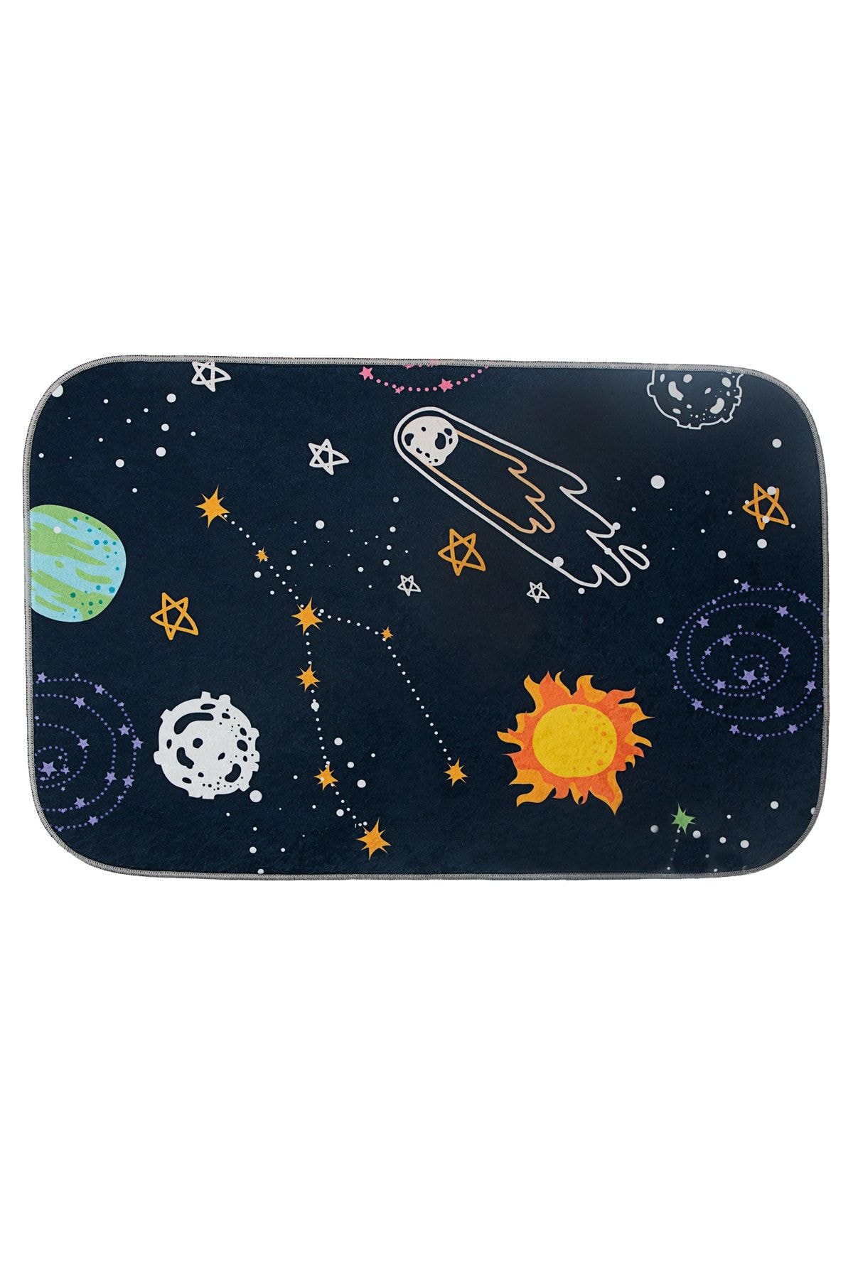 Bebek Çocuk Ev Içi Kapı Önü Paspası 50x75 Cm Space Oyun Matı
