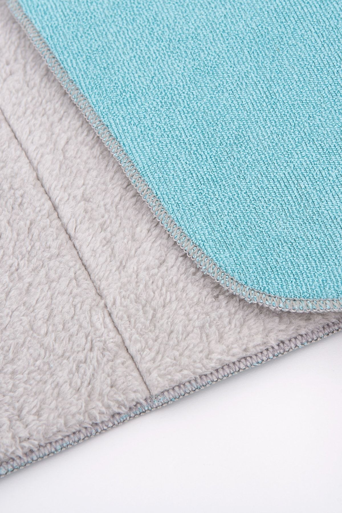 Microwell 3 Prç Microfiber Bulaşık Kurutma Matı Mutfak Seti 3'lü Kurulama Bezi Örtüsü Mint-gri