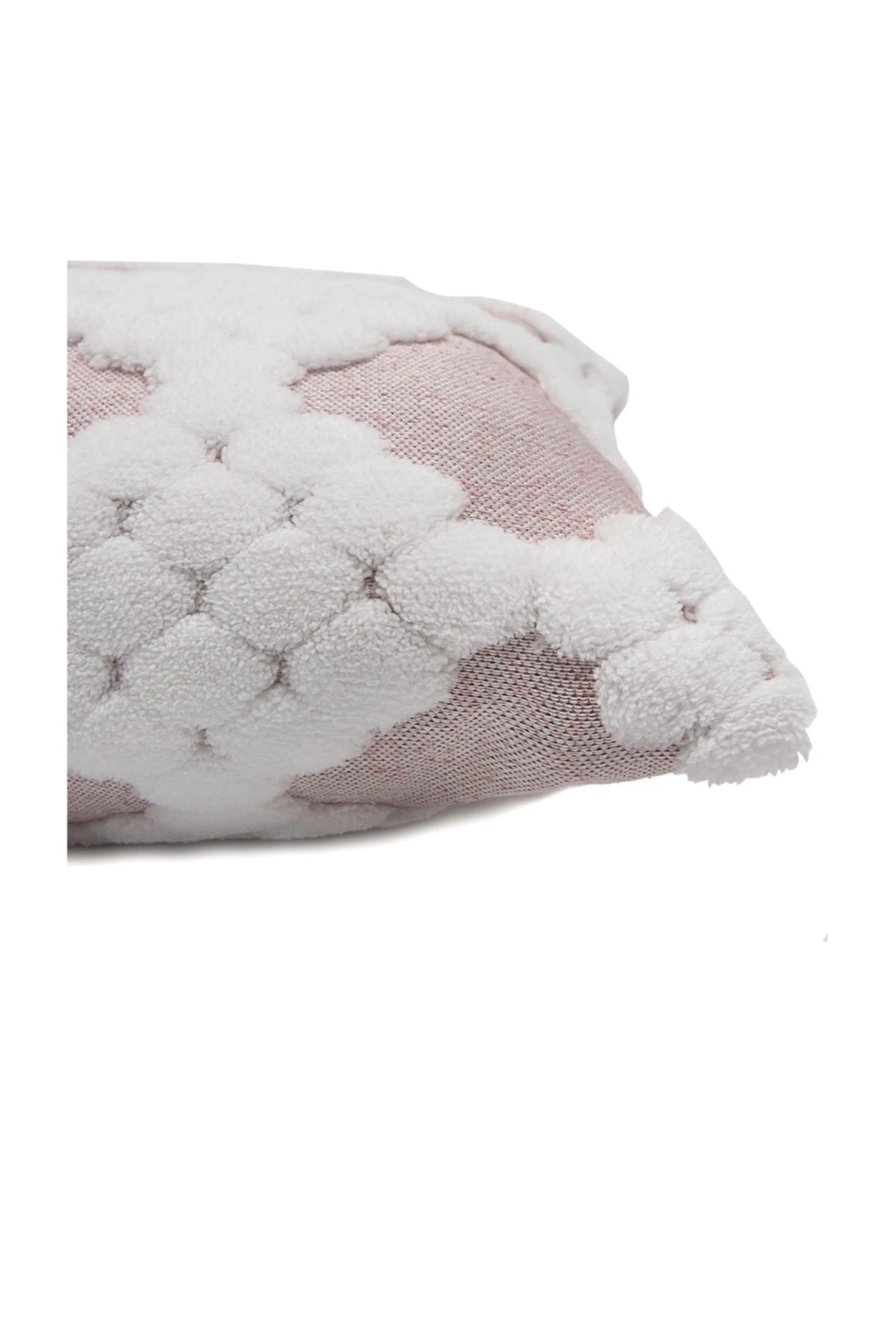 Bohem Punch Kırlent Kılıfı Latin Gül kurusu - 28x50 cm