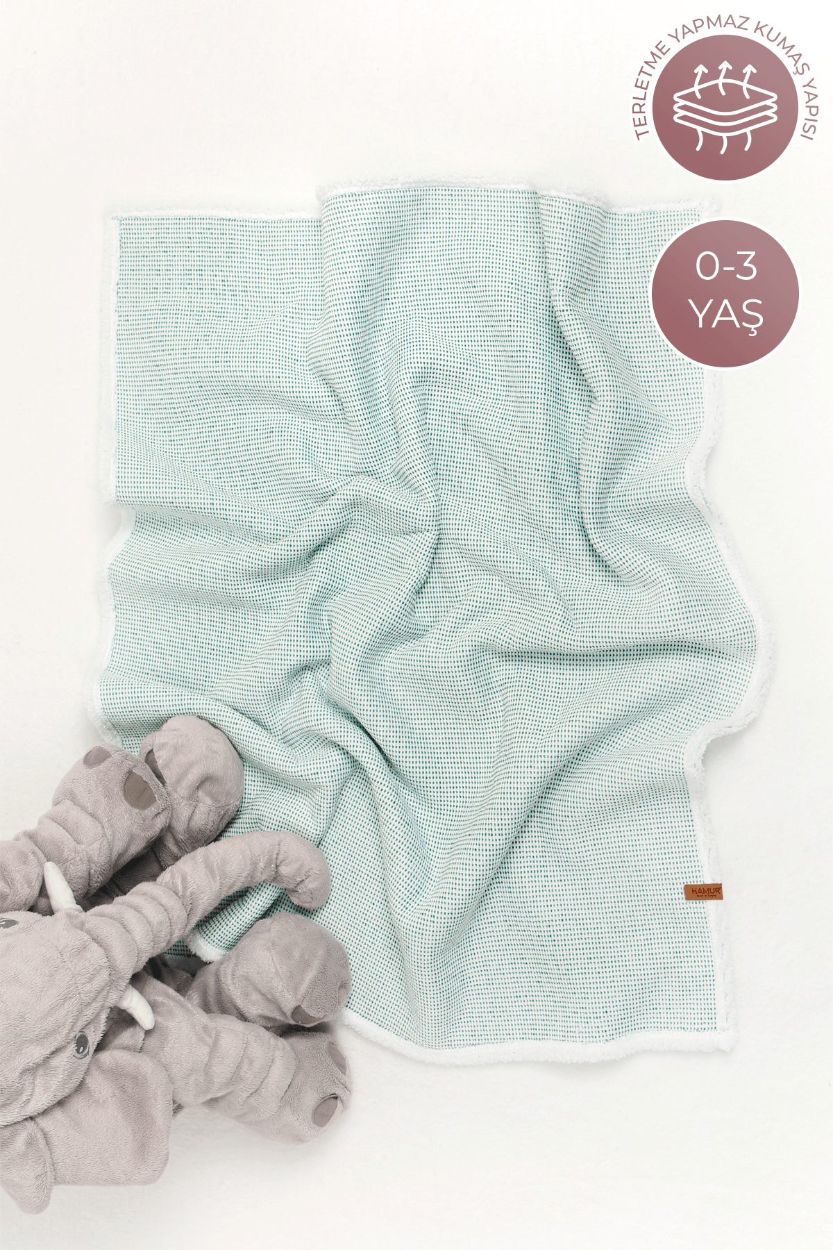 Pouf Bebek BATTANiYE 80x100 cm Alize Yeşil