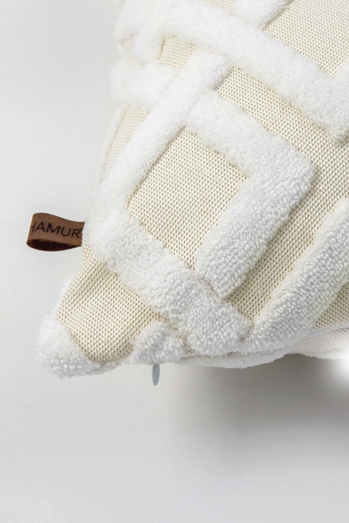 Bohem Punch Kırlent Kılıfı Mila Krem - 43x43 cm