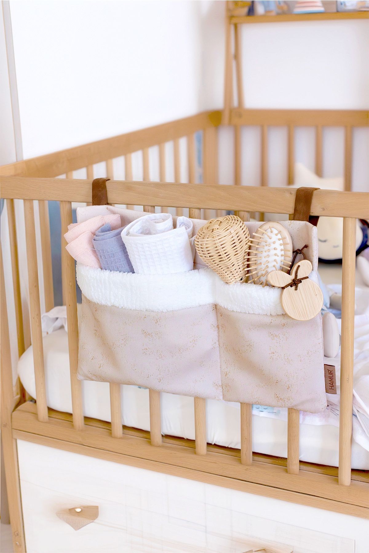 Bebek Askılı Organizer Solid Bej