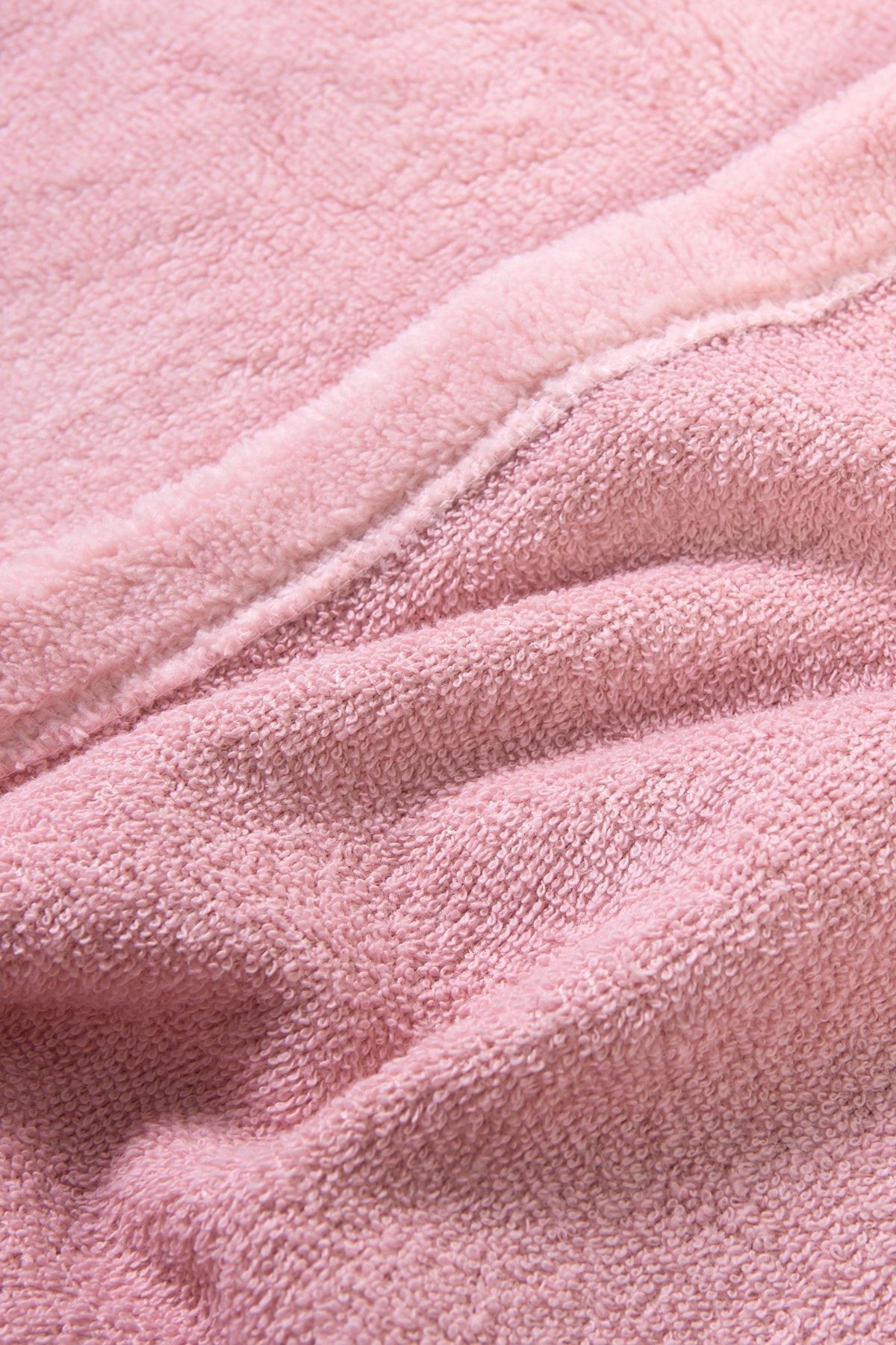Sörf Plaj Pançosu Kapşonlu Plaj Havlusu Surf Pembe