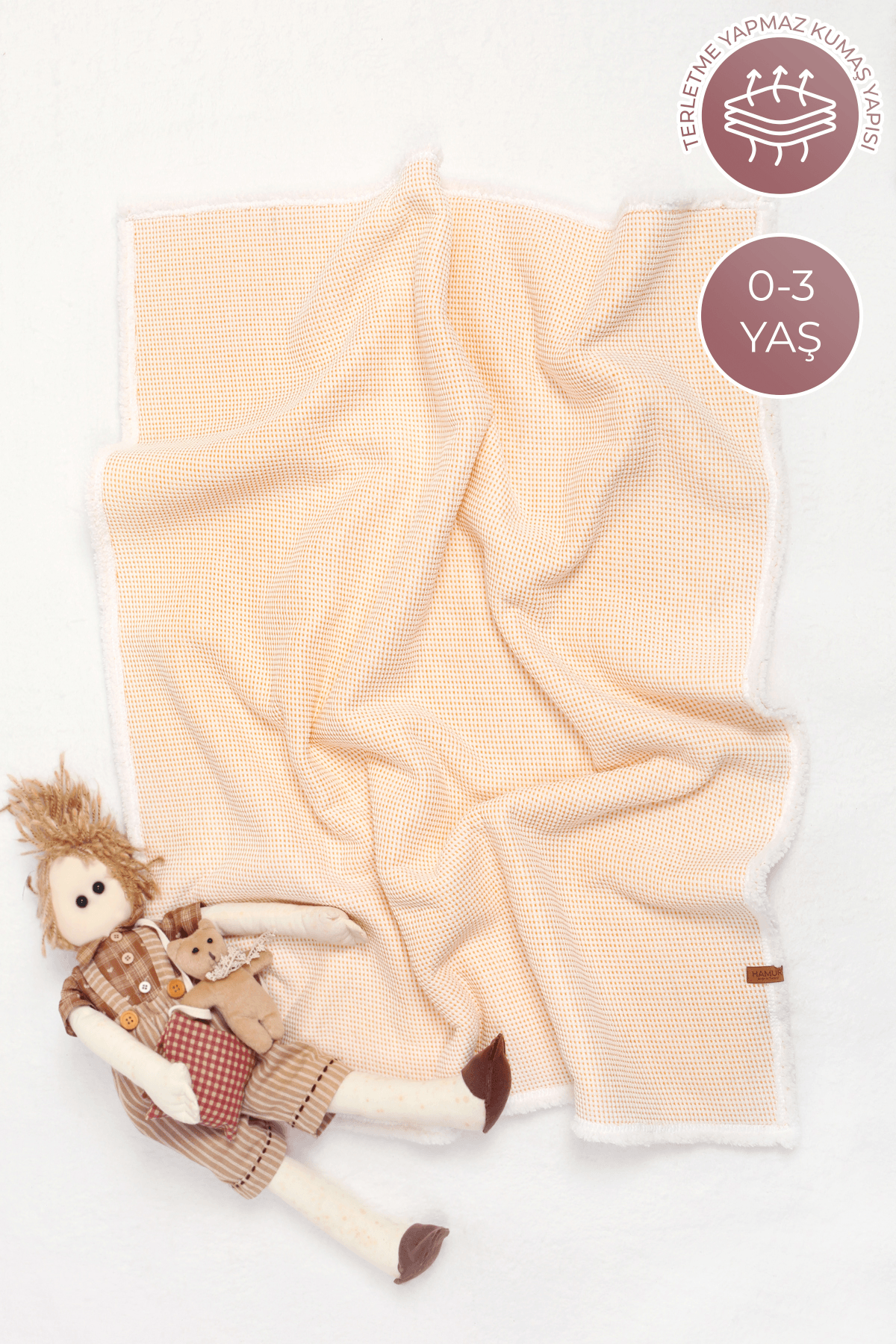 Pouf Bebek BATTANiYE 80x100 cm Alize Sarı