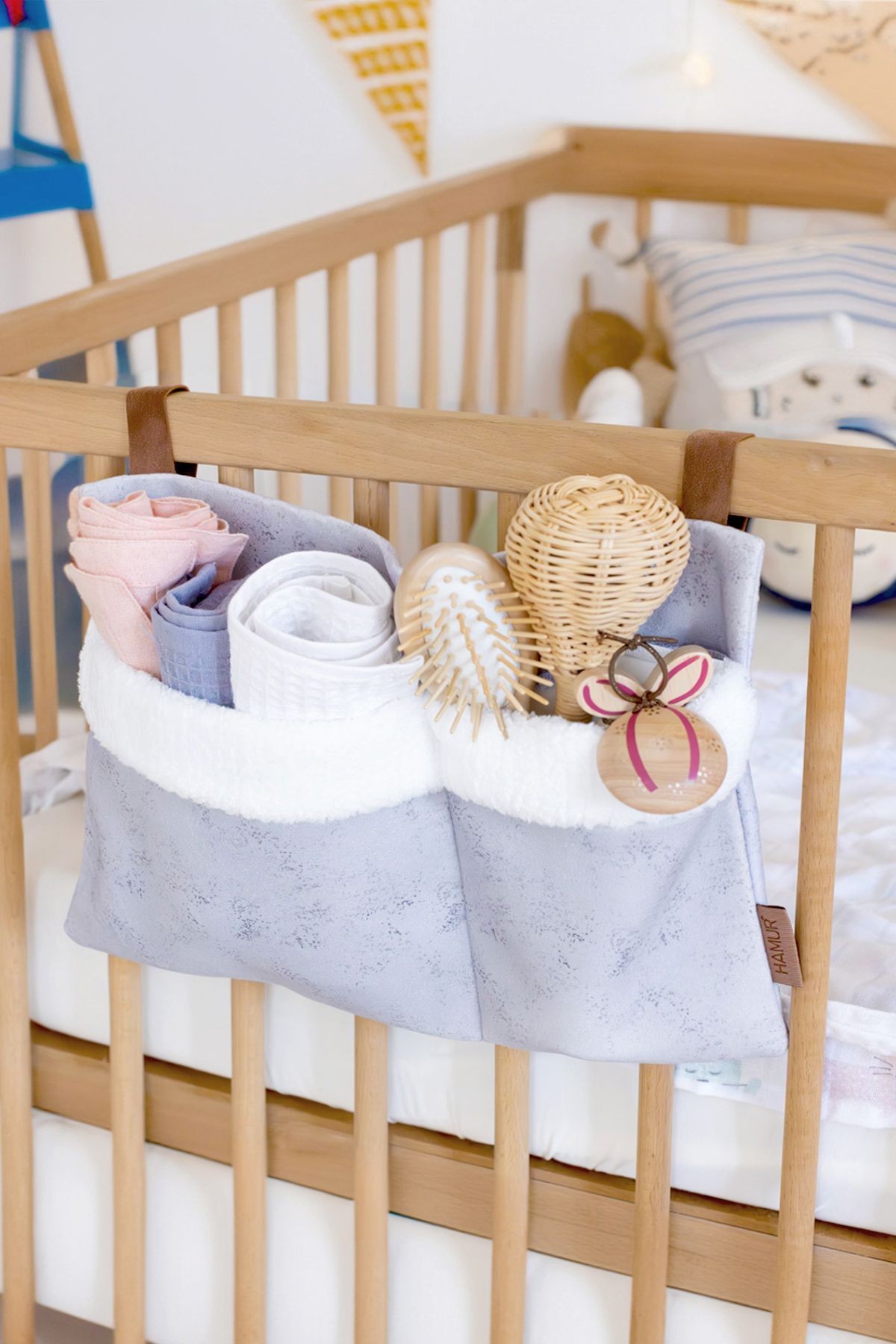 Bebek Askılı Organizer Solid Gri