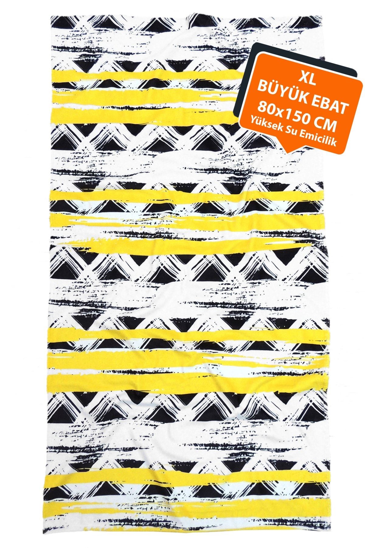 Plaj Havlusu Brush Zigzag Siyah 80x150 cm E43pr0650017hm