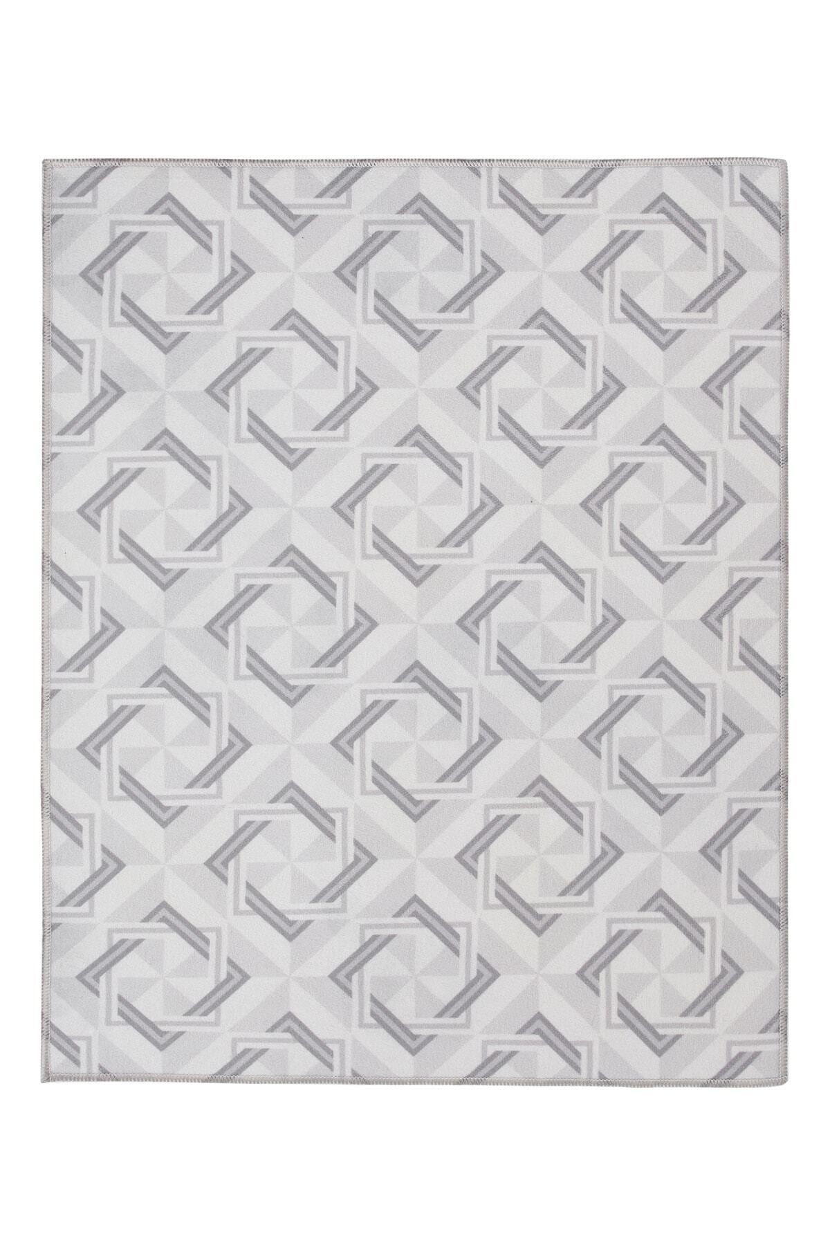 Baskılı Bulaşık Kurutma Matı 46x36 Cm Kurulama Bezi Örtüsü Mf-054 Gri