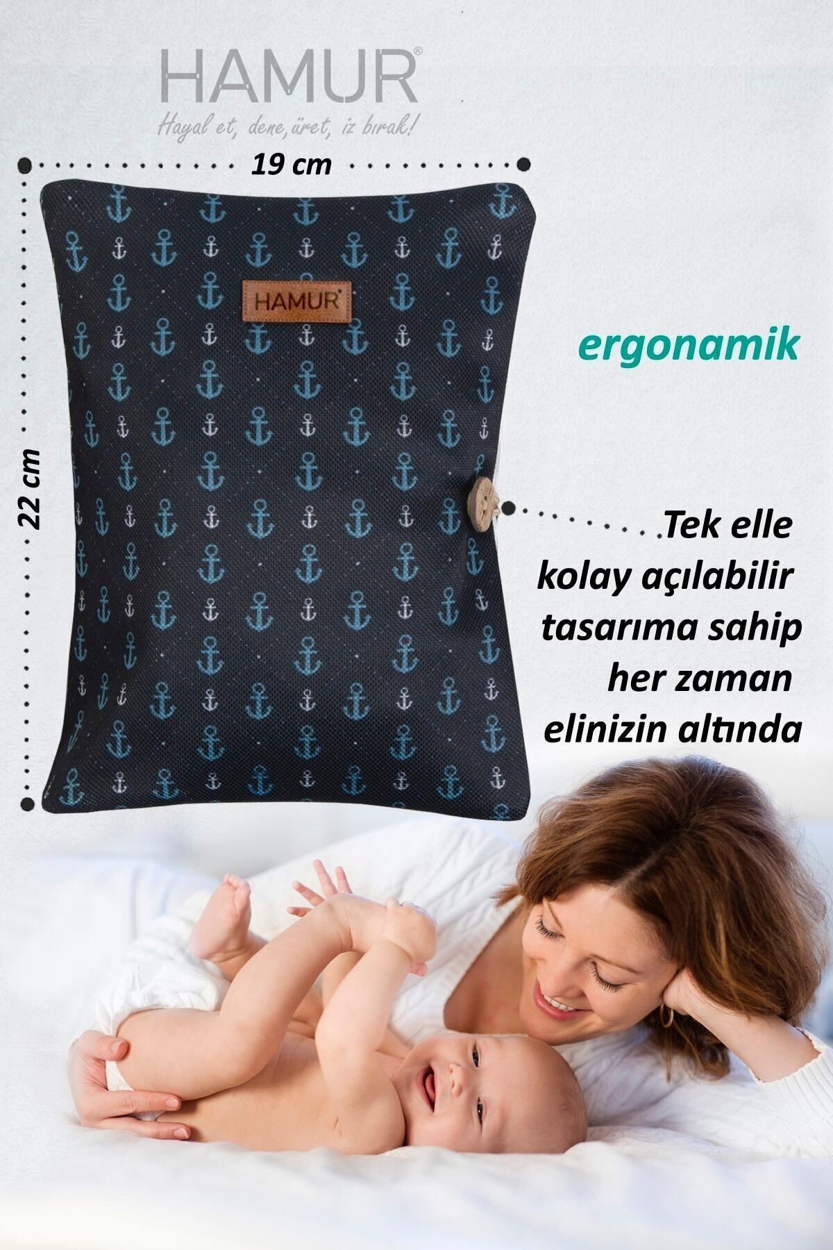 Anne Bebek Bakım Çantası Yenidoğan Alt Açma Değiştirme Düzenleyici Çantası Organizer Anchor