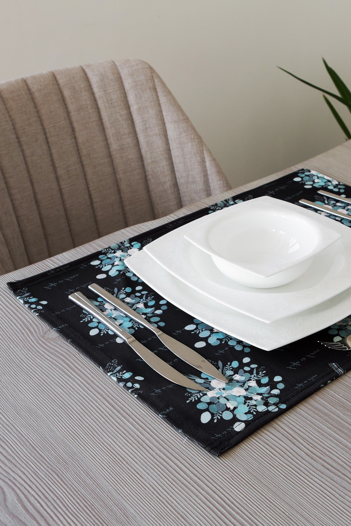 Amerikan Servis 2li 34x50 cm Mf-121 Siyah