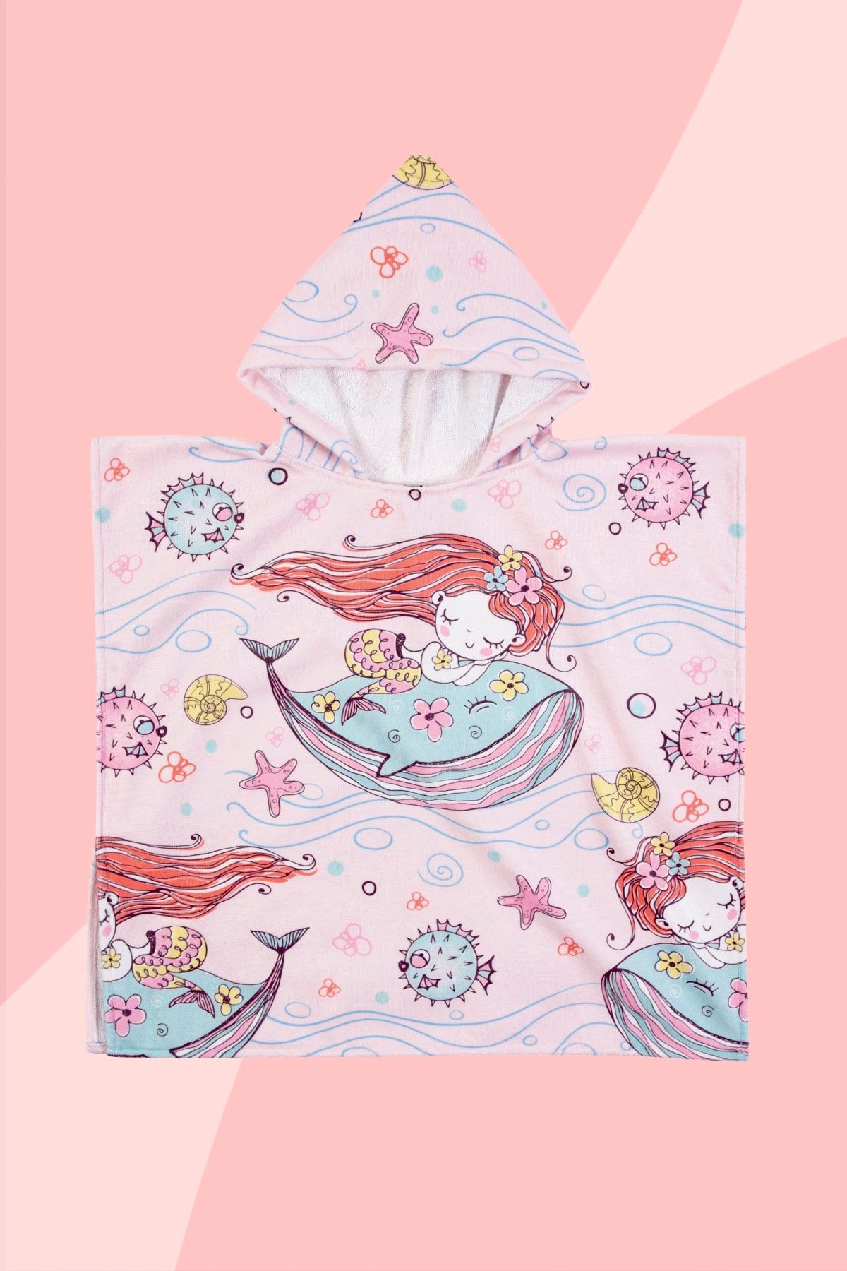 Çocuk Panço Plaj Havlusu 4-6 yaş - Mermaidson