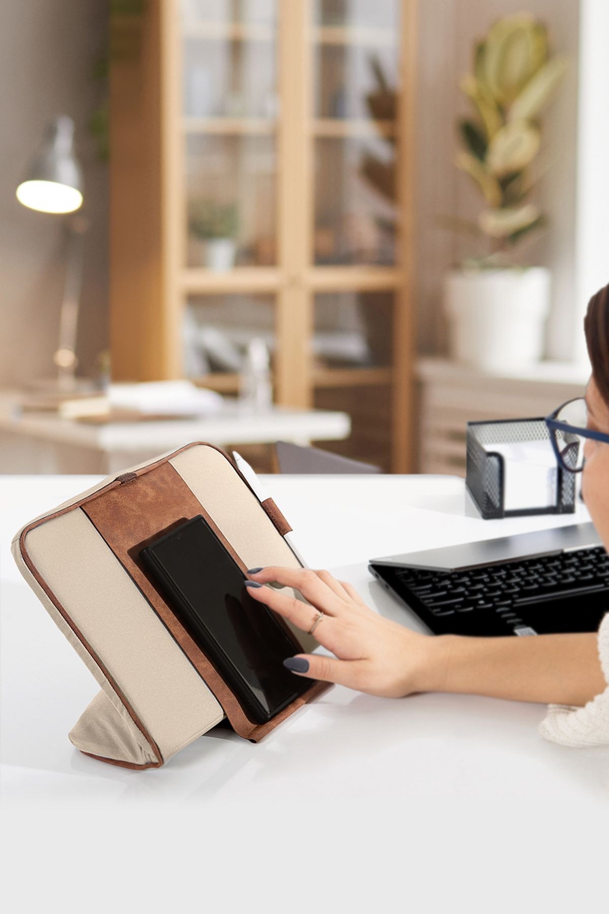 Mousepad Bilek Destekli Ped/Yastık Bej