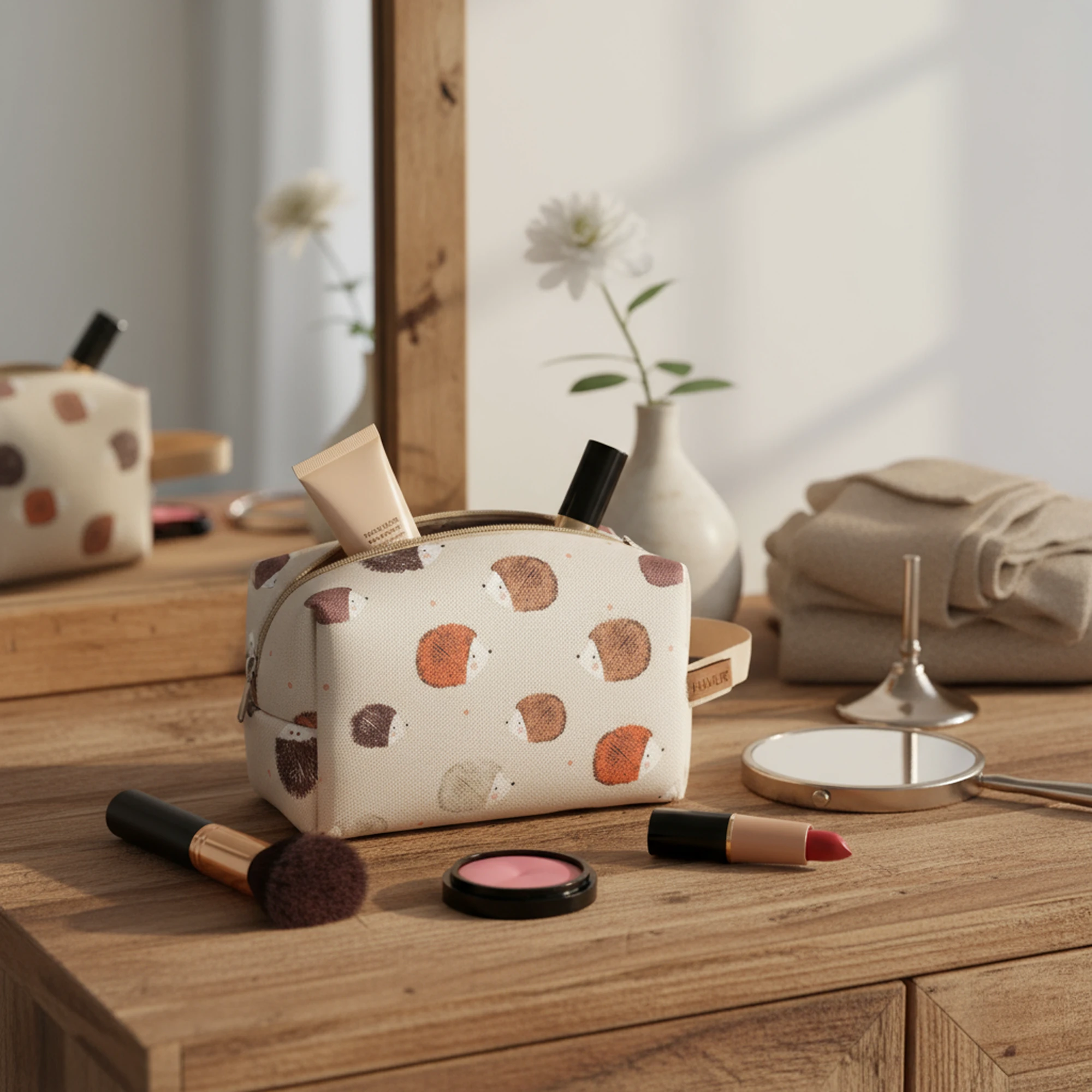 Kirli Temiz Islak Kuru Bebek Kıyafet Çok Amaçlı Makyaj Çantası Urcin