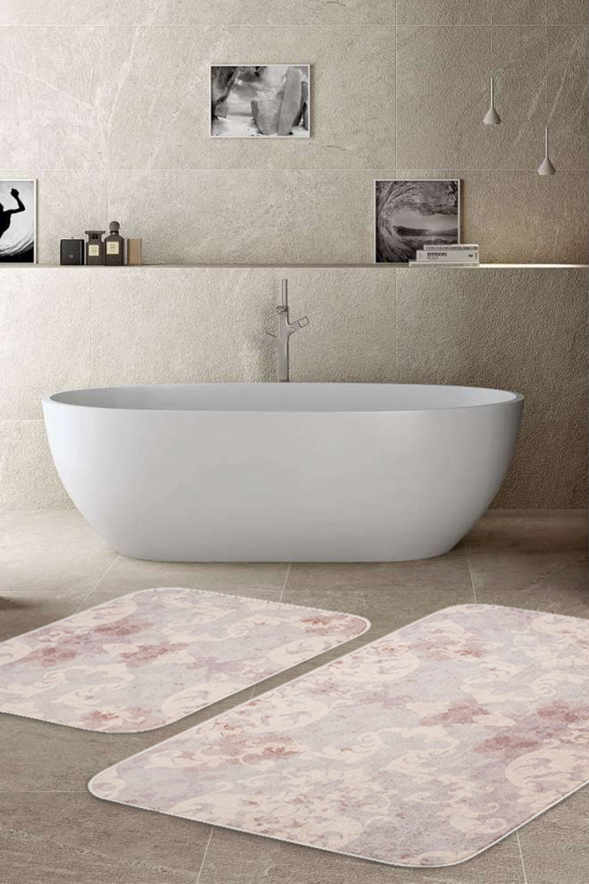 Kaymaz Taban Banyo Halısı 2 'li