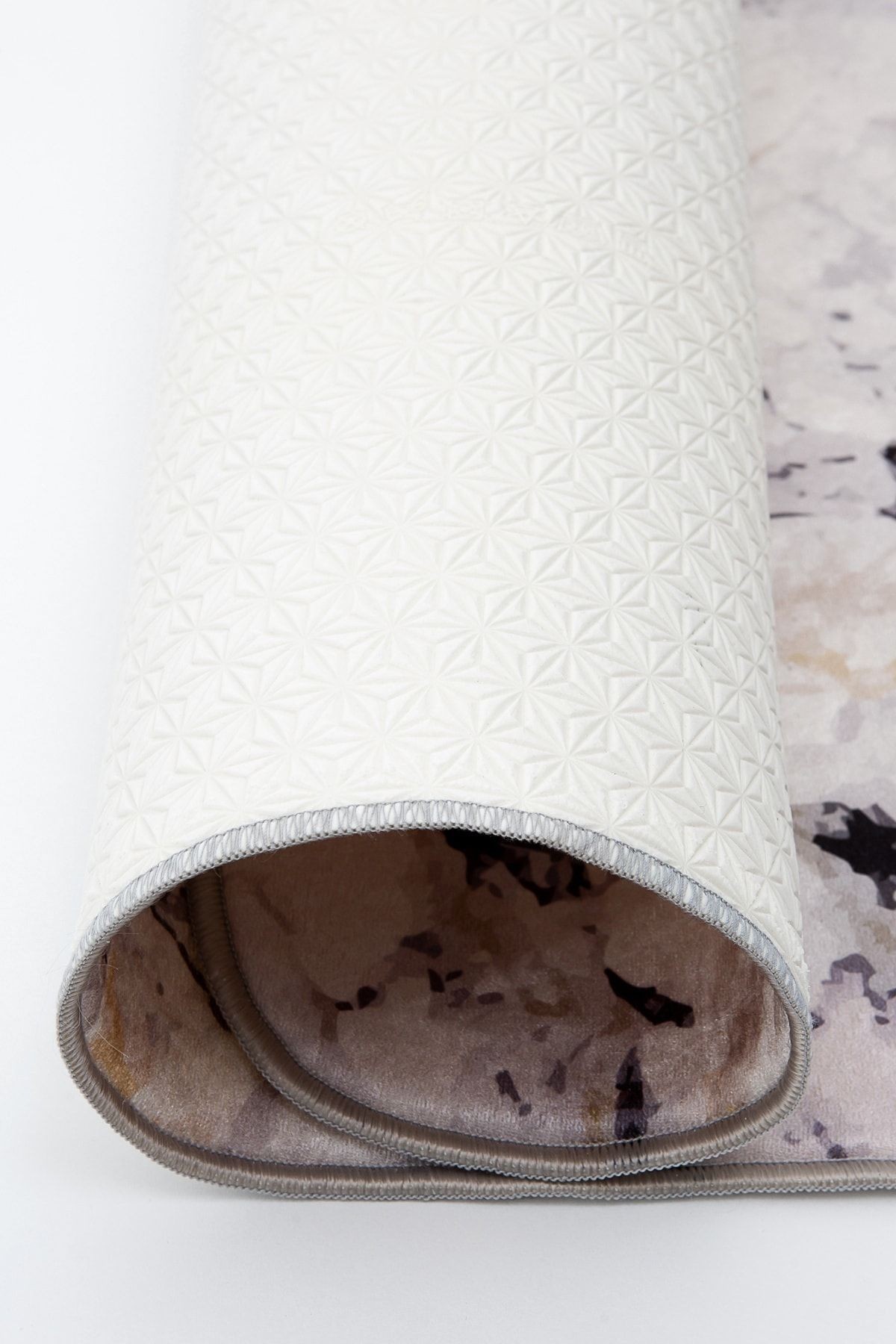Stone 2 'li Set Banyo Paspası Kaymaz Taban Banyo Halısı