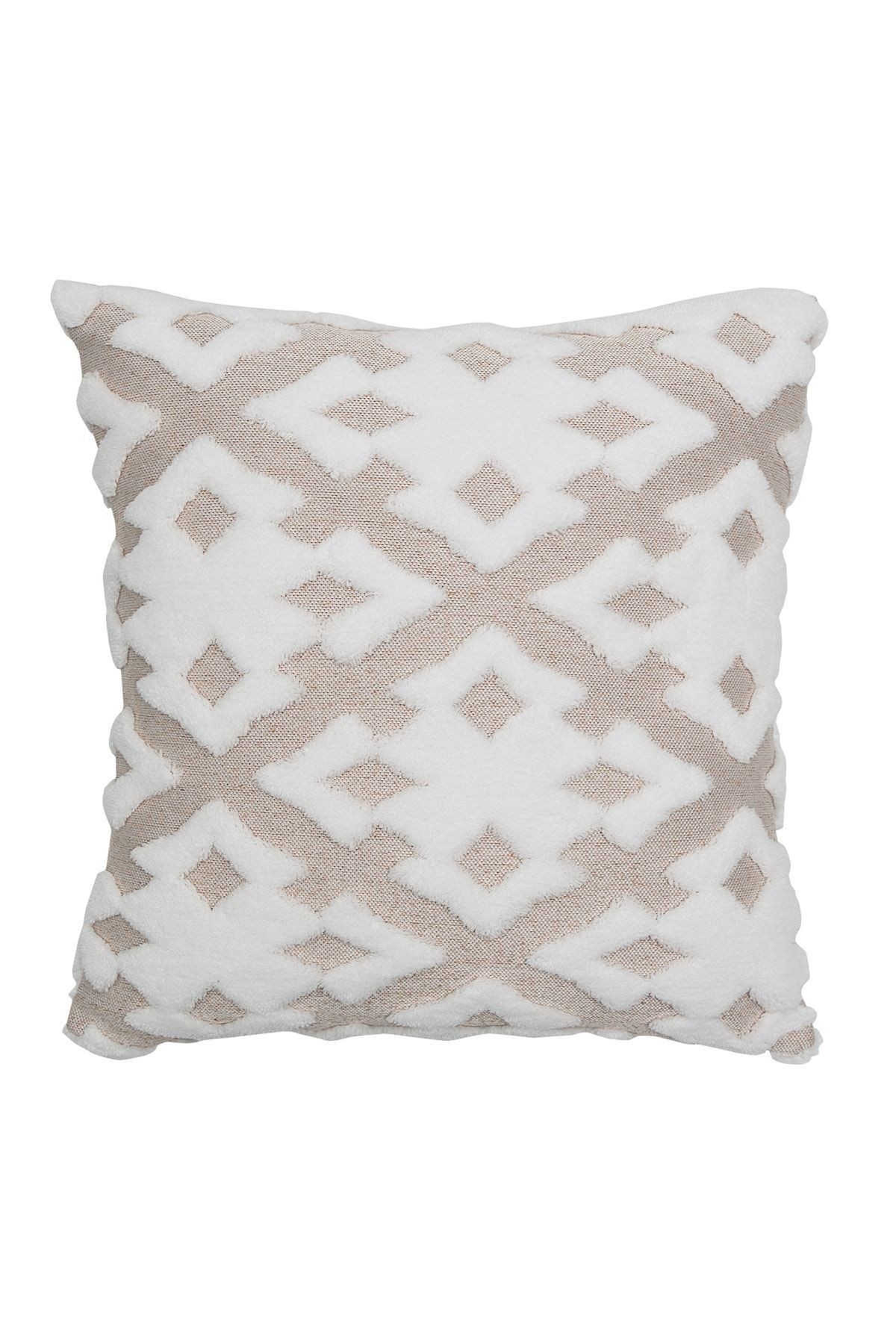 Bohem Punch Kırlent Kırlent Kılıfı Maldive Bej - 43x43 cm