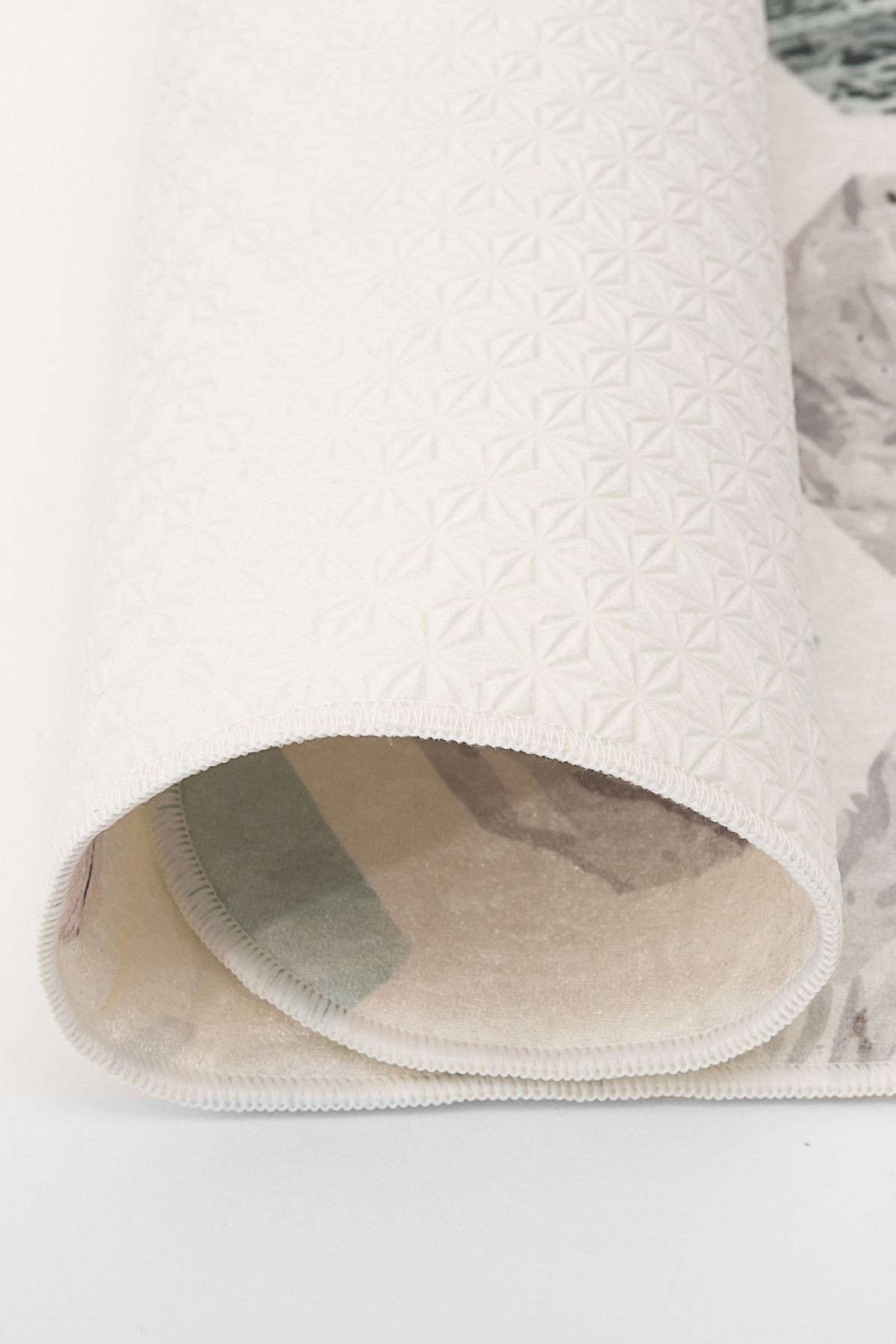 Hexagon 75x125 Cm Banyo Paspası Kaymaz Taban Banyo Halısı