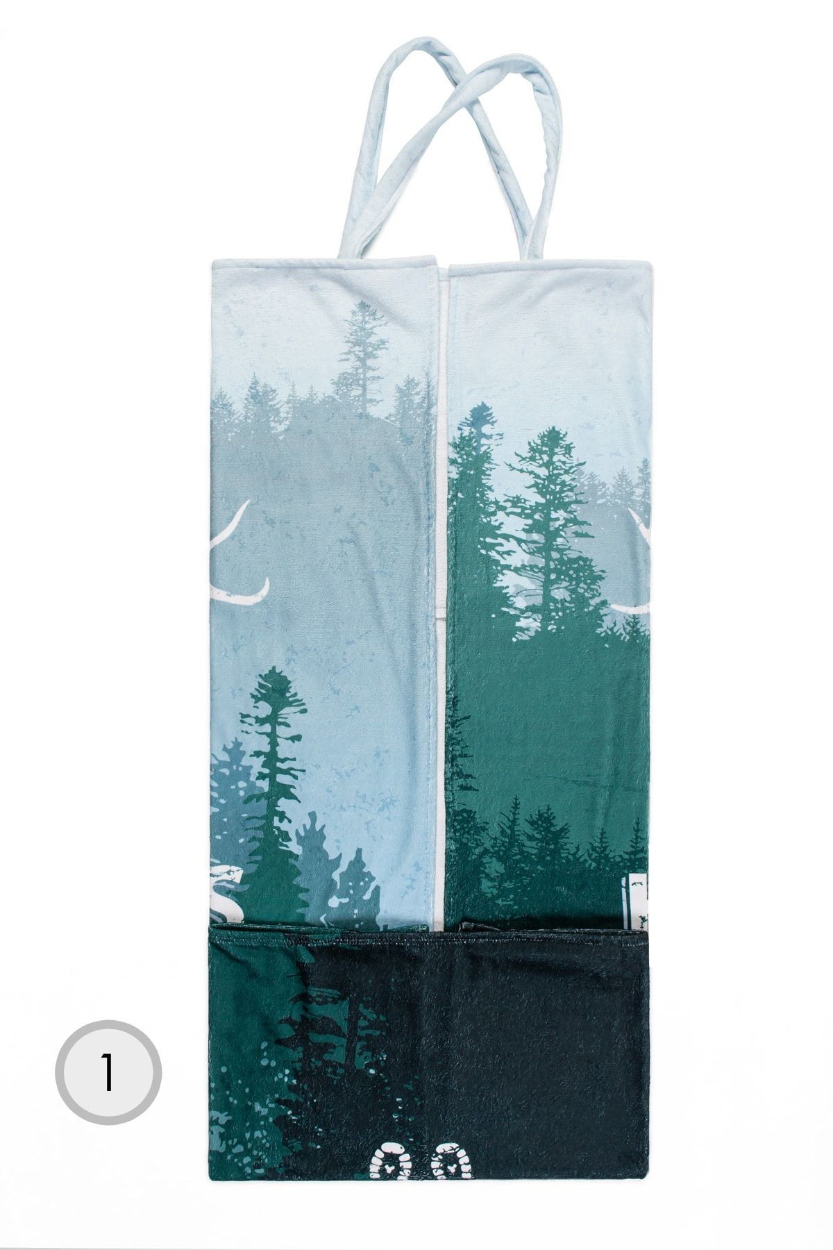 Plaj Çantası Havlusu 100x150 Cm Forest
