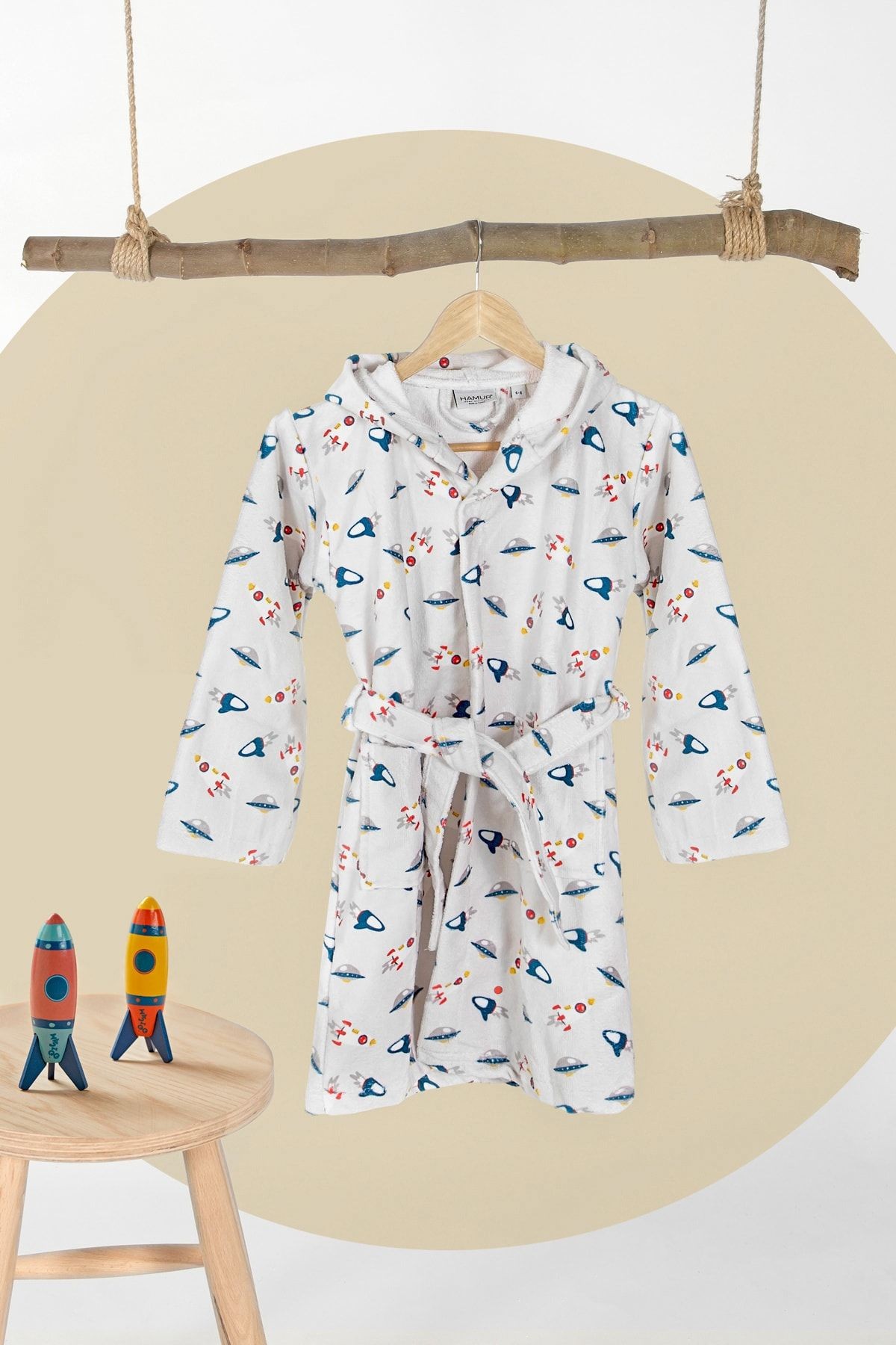 Bebek Çocuk Bornozu Space 4-6 Yaş