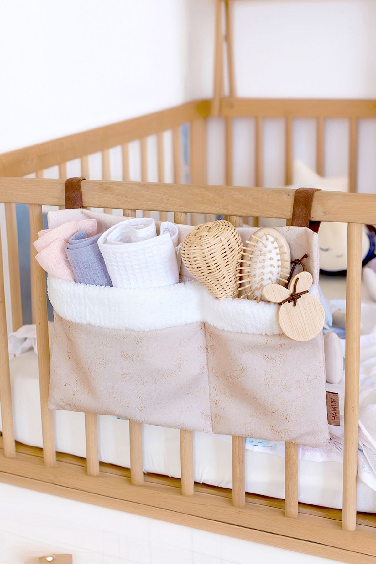 Bebek Askılı Organizer Solid Bej