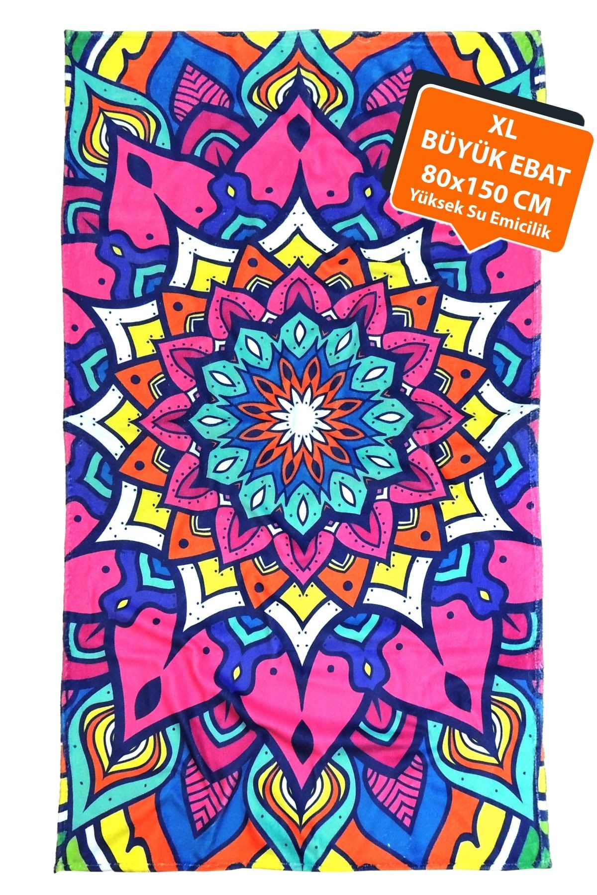 Plaj Havlusu Mandala Mor 80x150 cm E43pr0650032hm