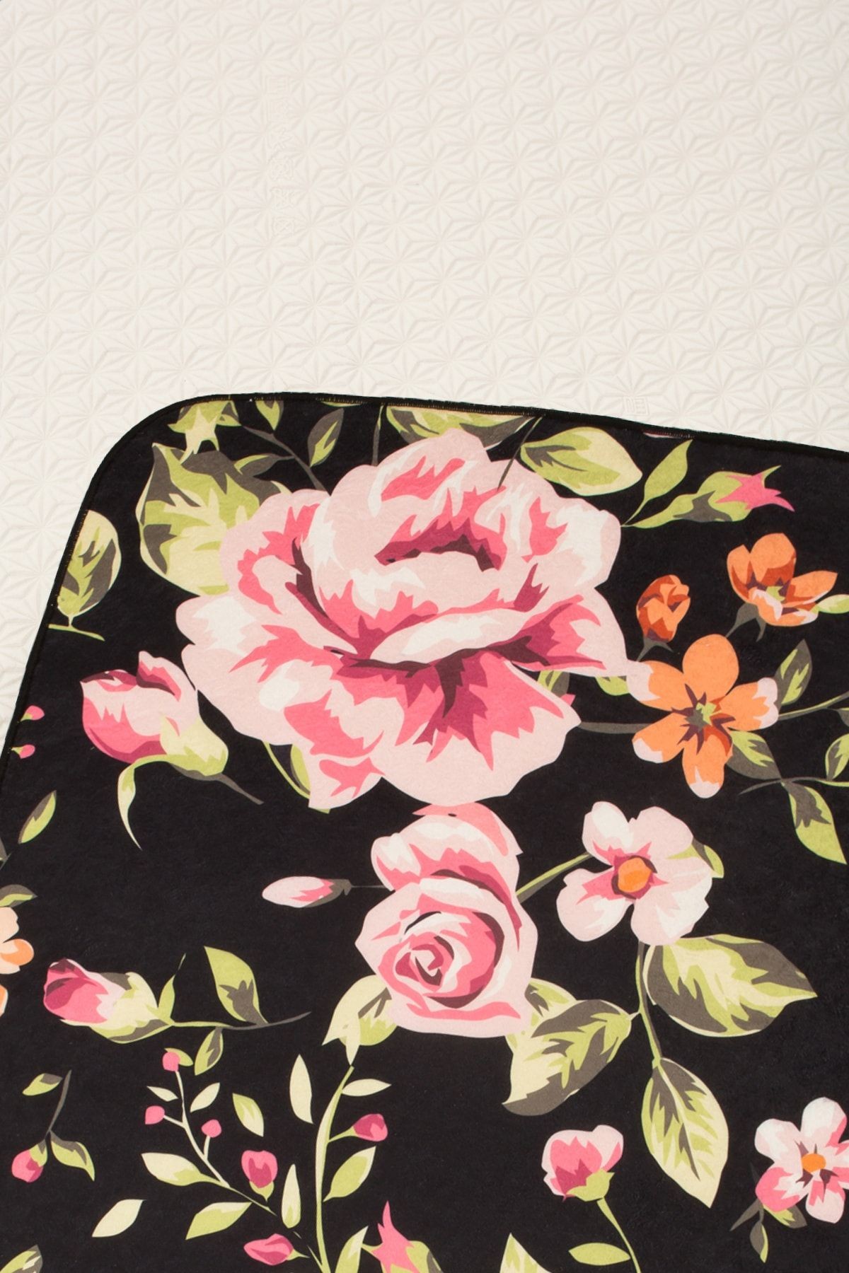 Floral 75x125 Cm Banyo Paspası Kaymaz Taban Banyo Halısı