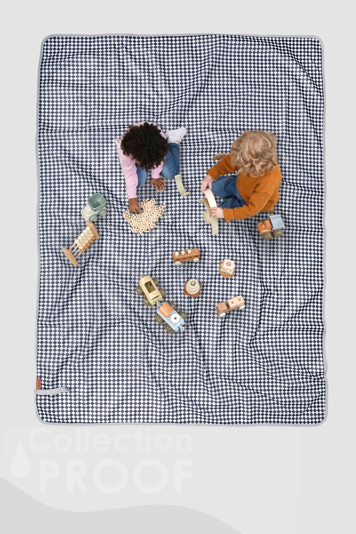 Proof Etkinlik Ortusu Dama Denim 140x140 cm