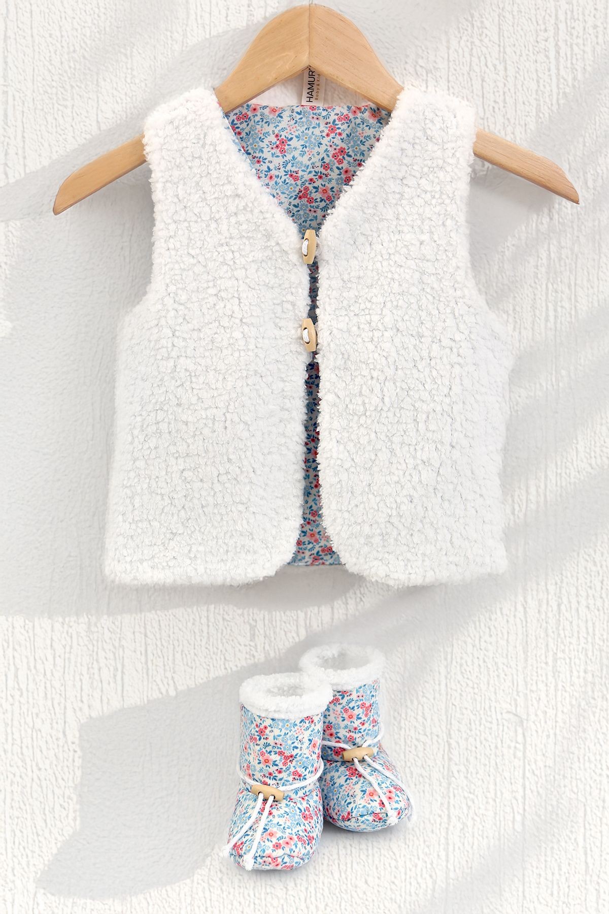 Bebek Yelek & Patik 12-18 AY Loom Mavi