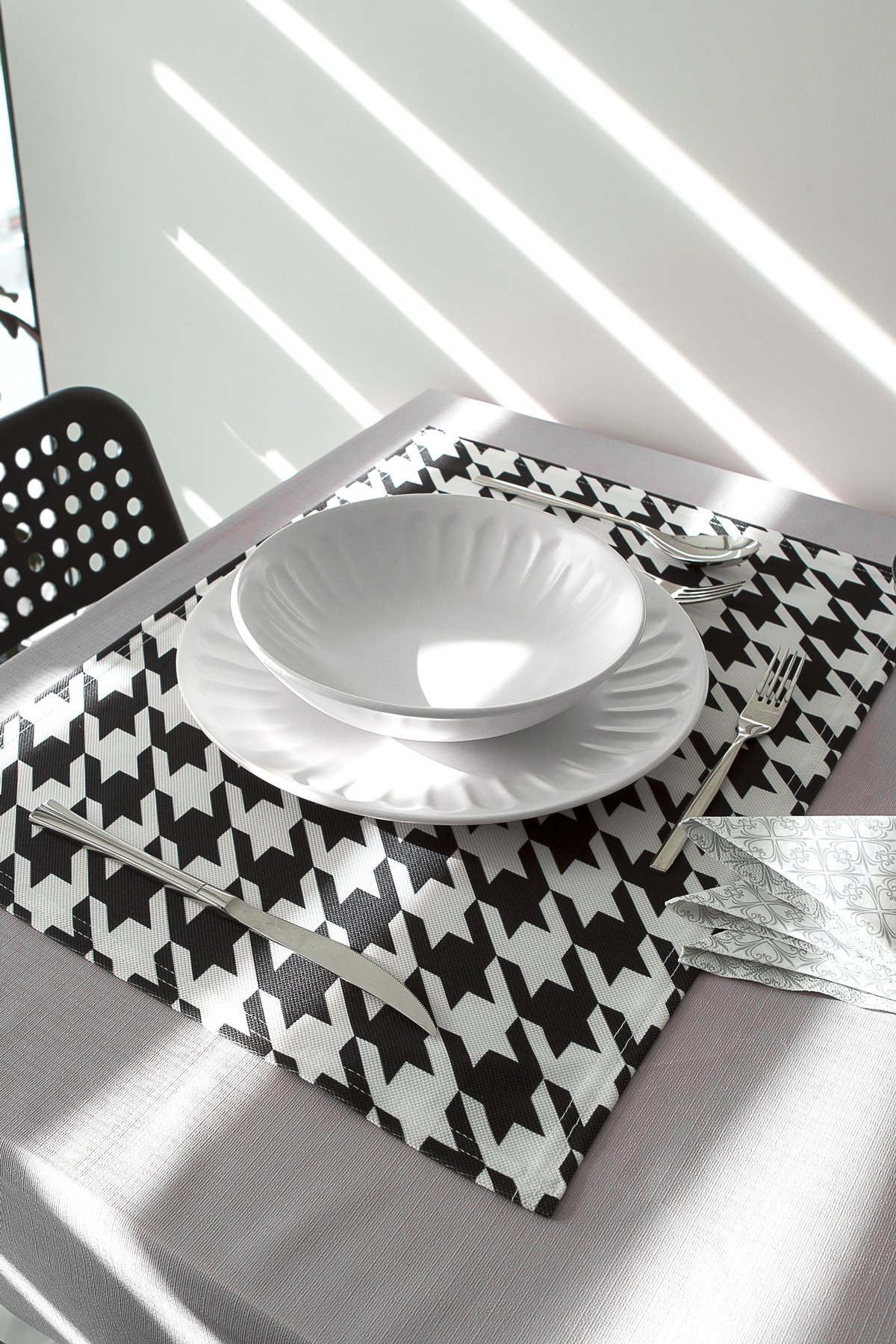 Amerikan Servis 2li 34x50 cm Mf-140 Siyah