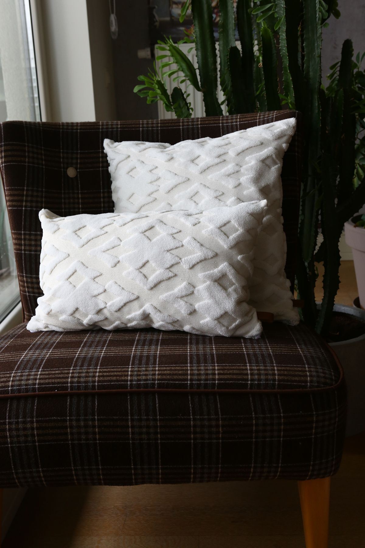 Bohem Punch Kırlent Kılıfı Maldive Krem - 43x43 cm
