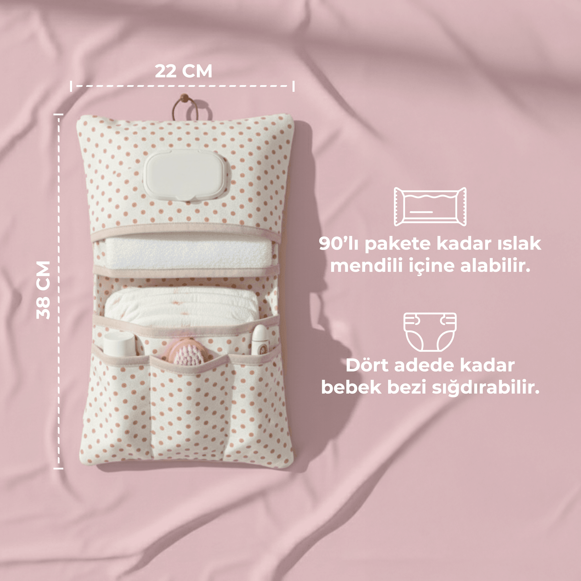 Bebek Bakım Çantası Organizer Yenidoğan Alt Açma Değiştirme Düzenleyici Çantası  Urcin