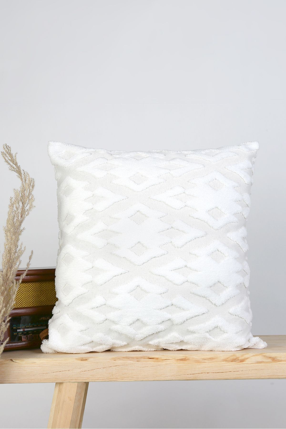 Bohem Punch Kırlent Kılıfı Maldive Krem - 43x43 cm