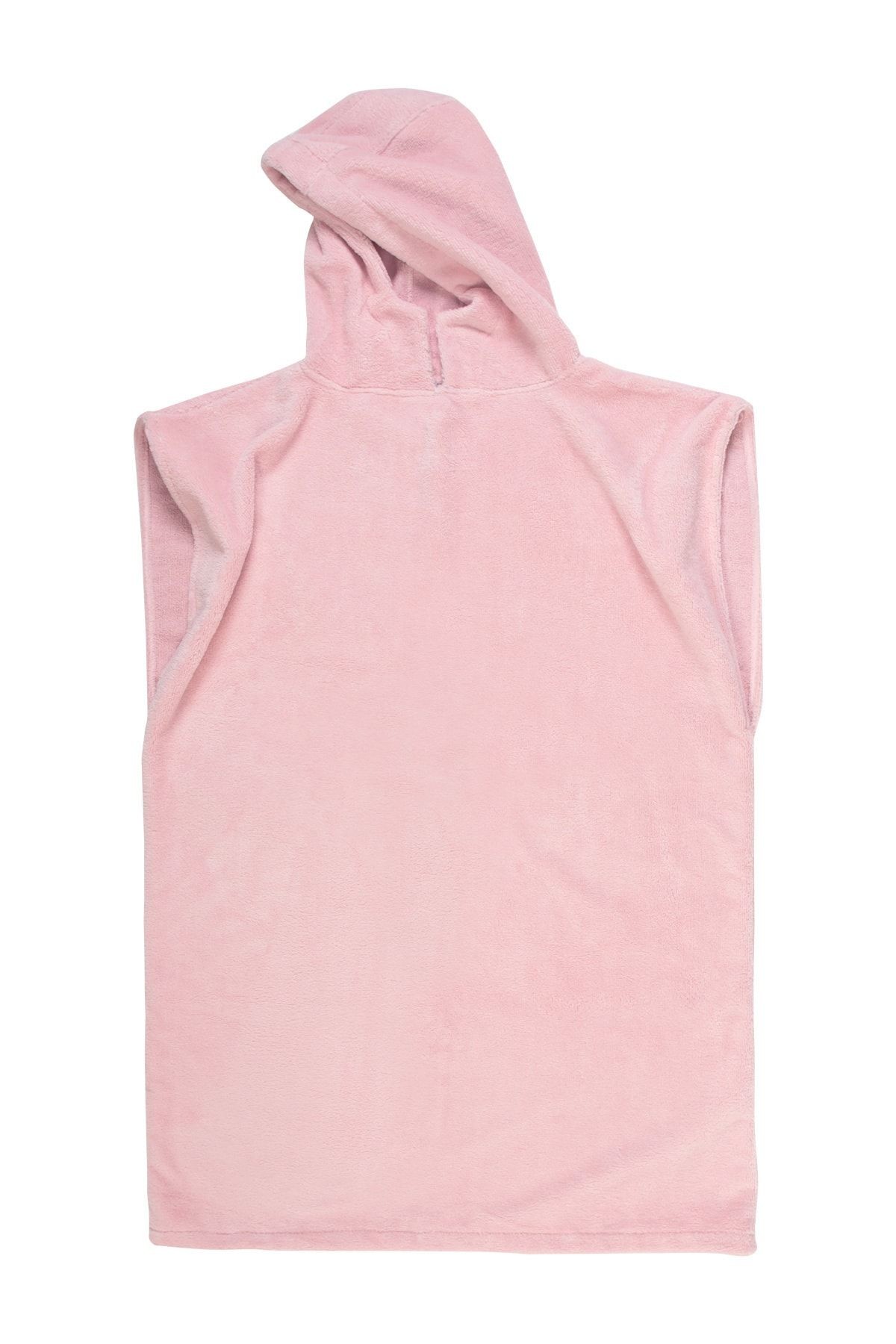 Sörf Plaj Pançosu Kapşonlu Plaj Havlusu Surf Pembe