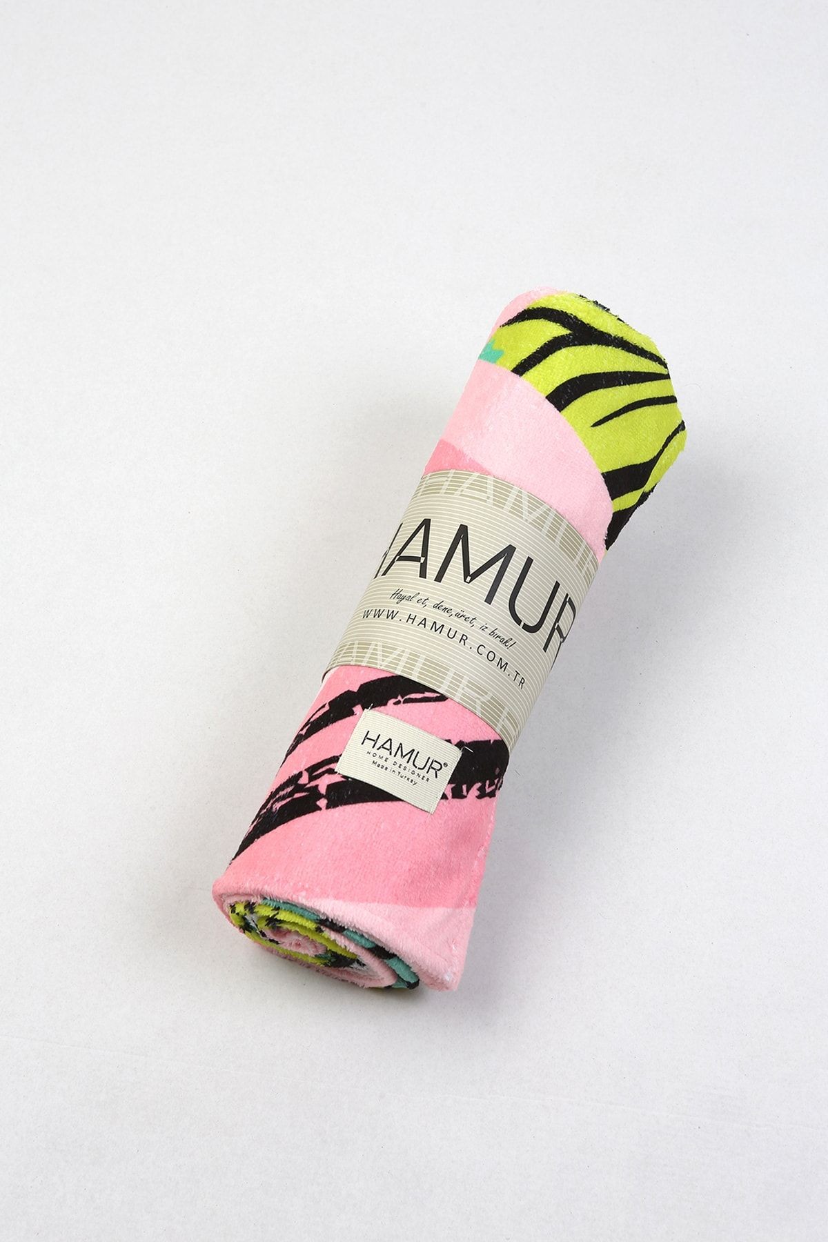 Plaj Havlusu Tropikal Pembe 80x150 cm E43pr0650040hm