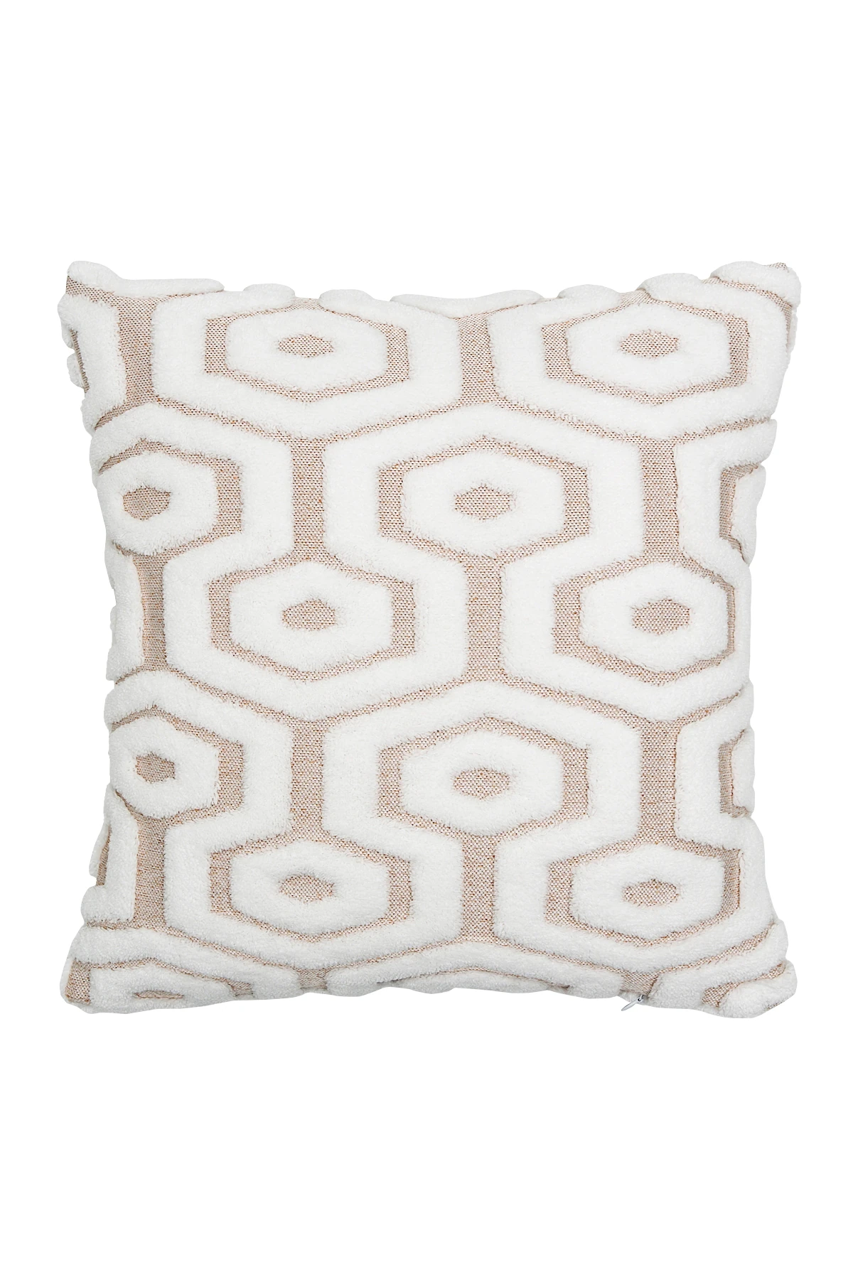 Bohem Punch Kırlent Kılıfı Aura Bej - 43x43 cm