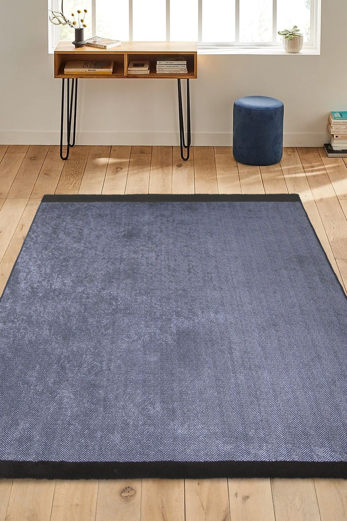 Native Kaymaz Taban Kilim Salon Halısı Mutfak Halısı Koridor Halısı Fabric Denim