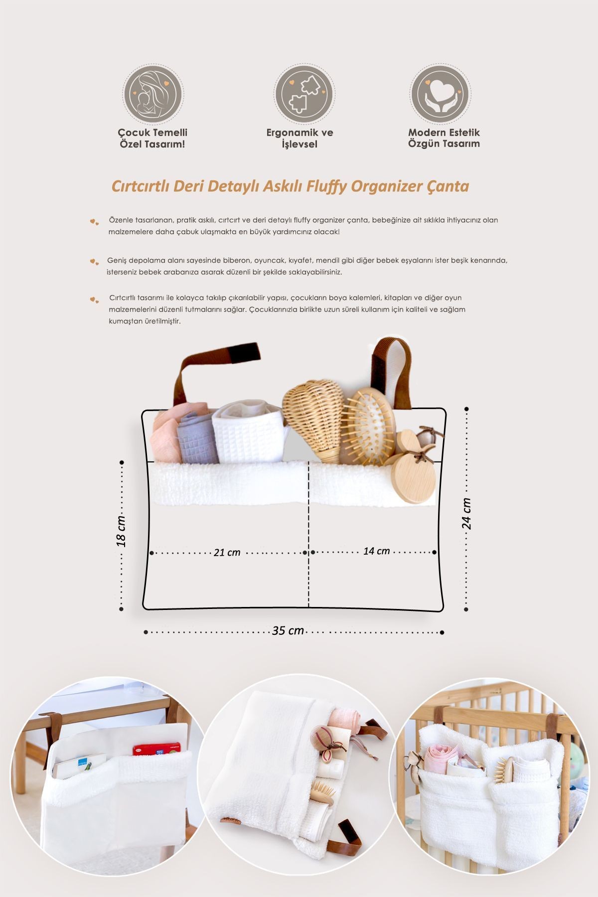Bebek Askılı Organizer Elephant