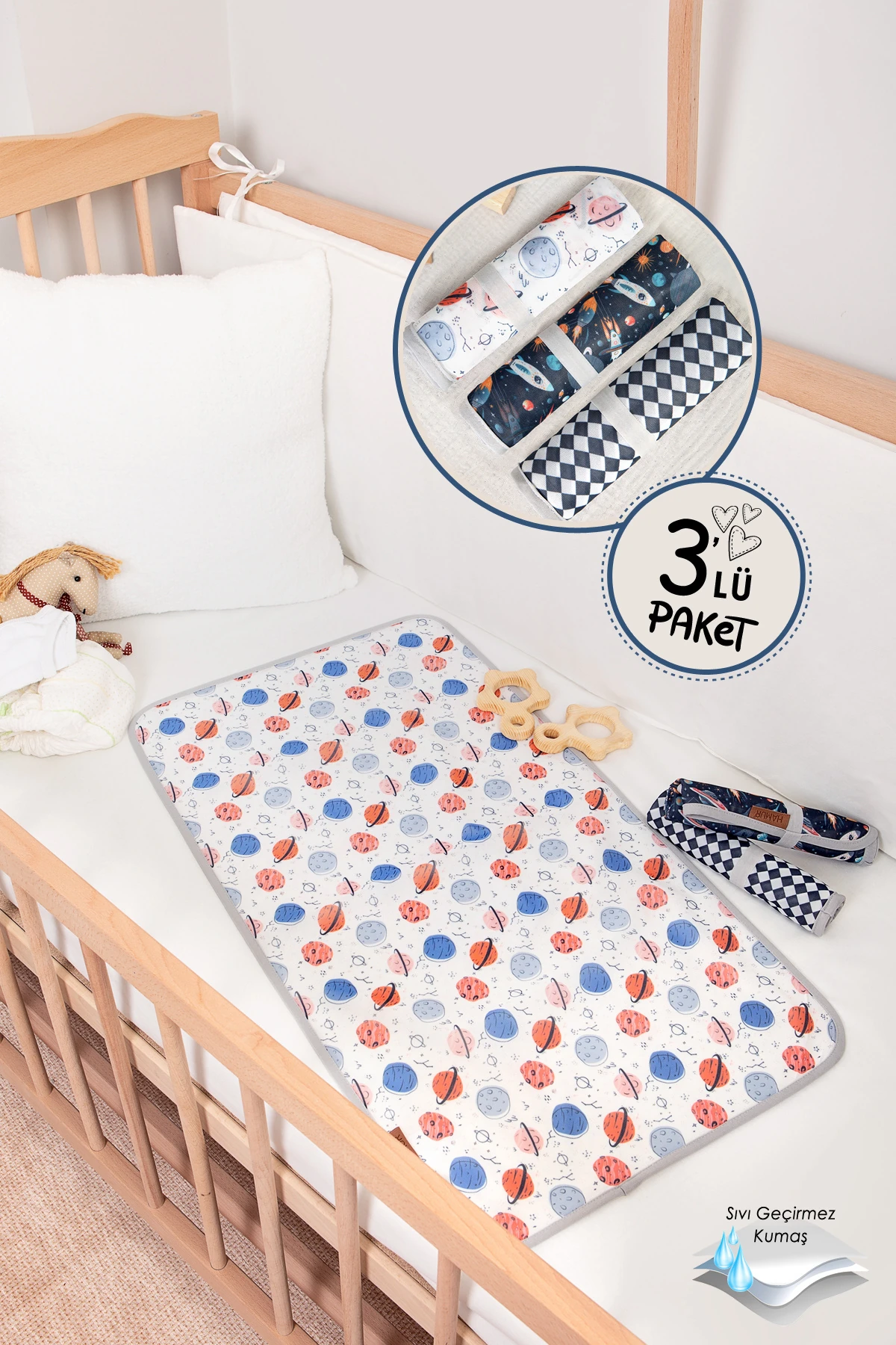 PROOF ALT AÇMA ÖRTÜSÜ 47x74 CM 3'LÜ GRİ GRUP