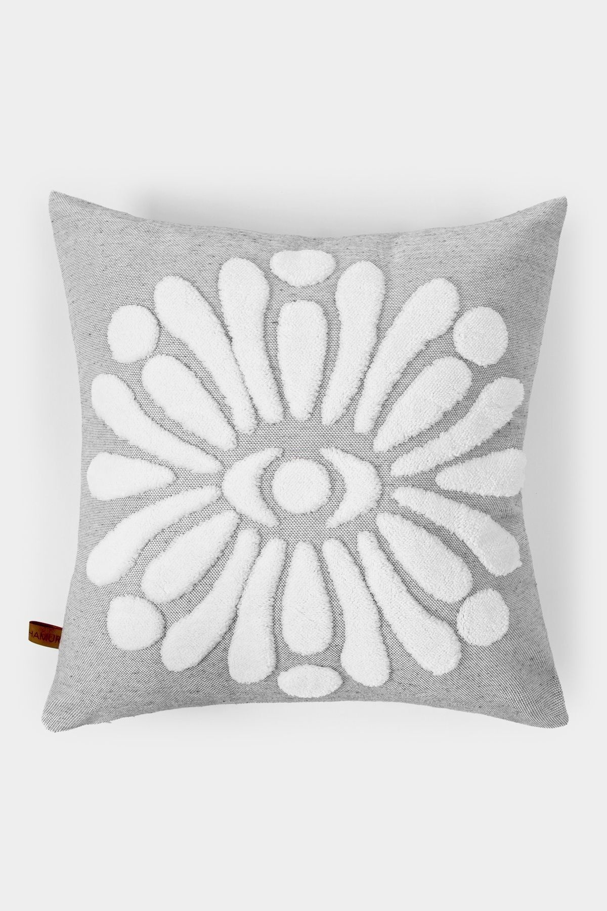 Bohem Punch Kırlent Kılıfı Boho Gri - 43x43 cm