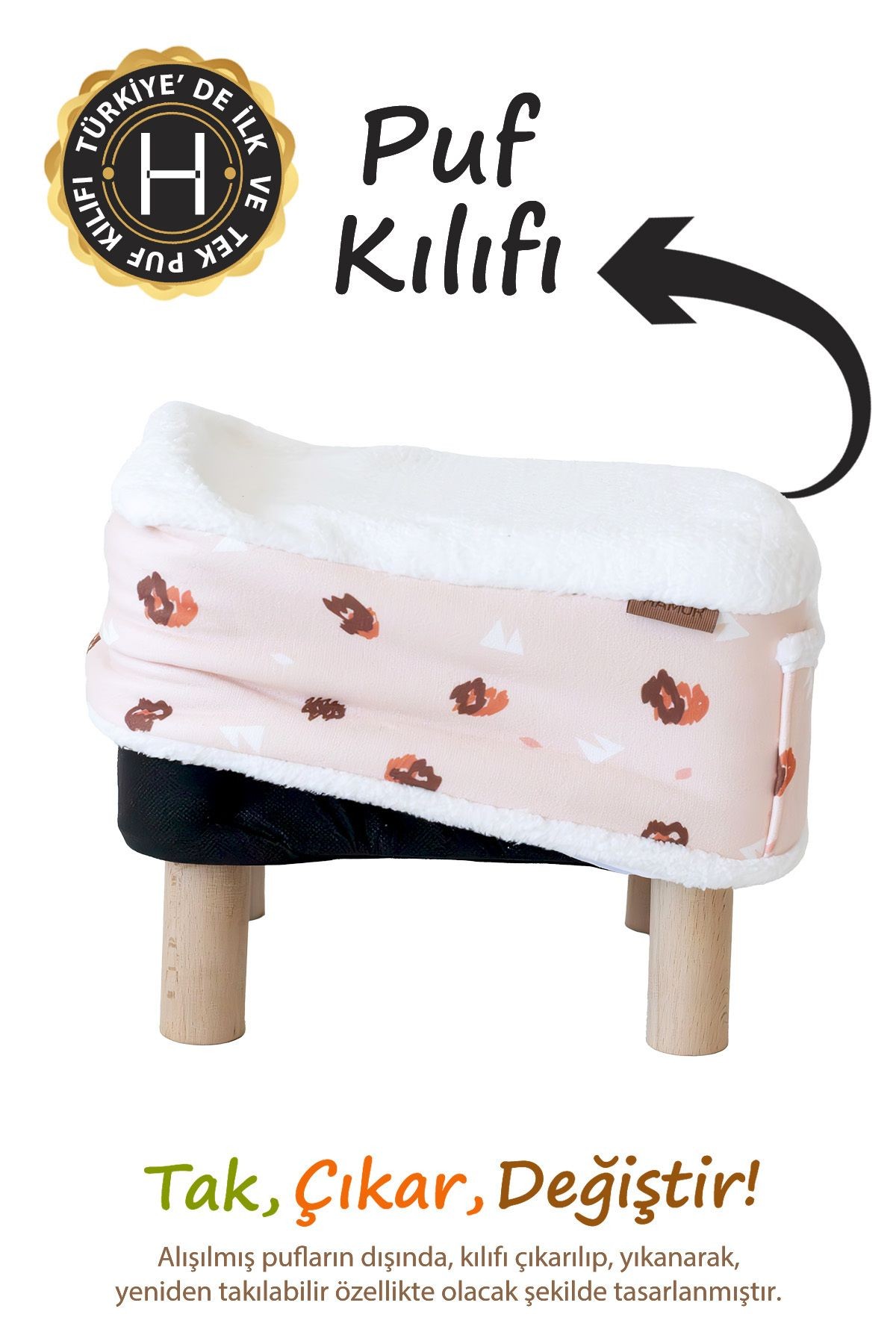 Dekoratif Puf/Tabure Cepli Kids Ada