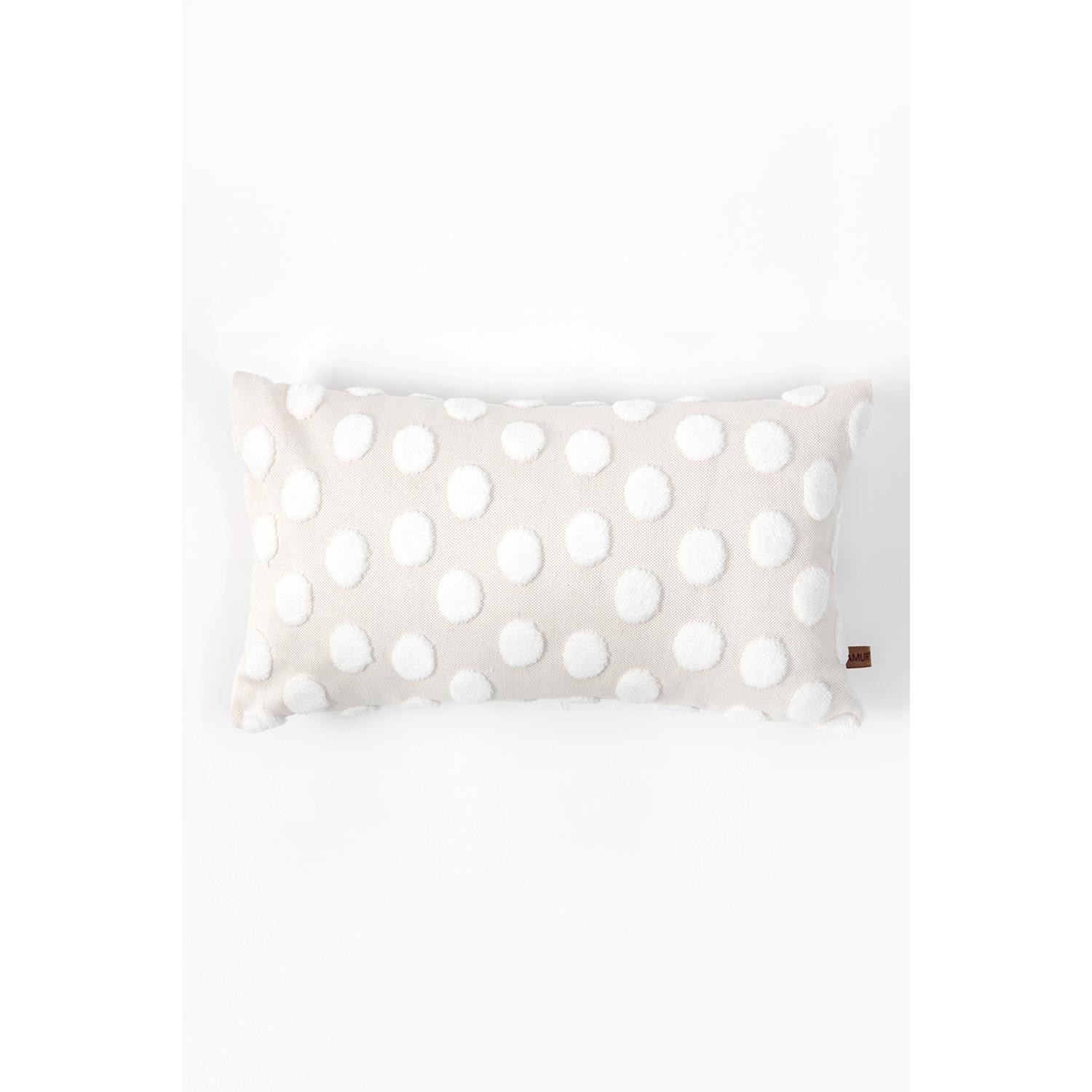 4'lü Bohem Punch Kırlent Kılıfı Point Ekru - 28x50 cm