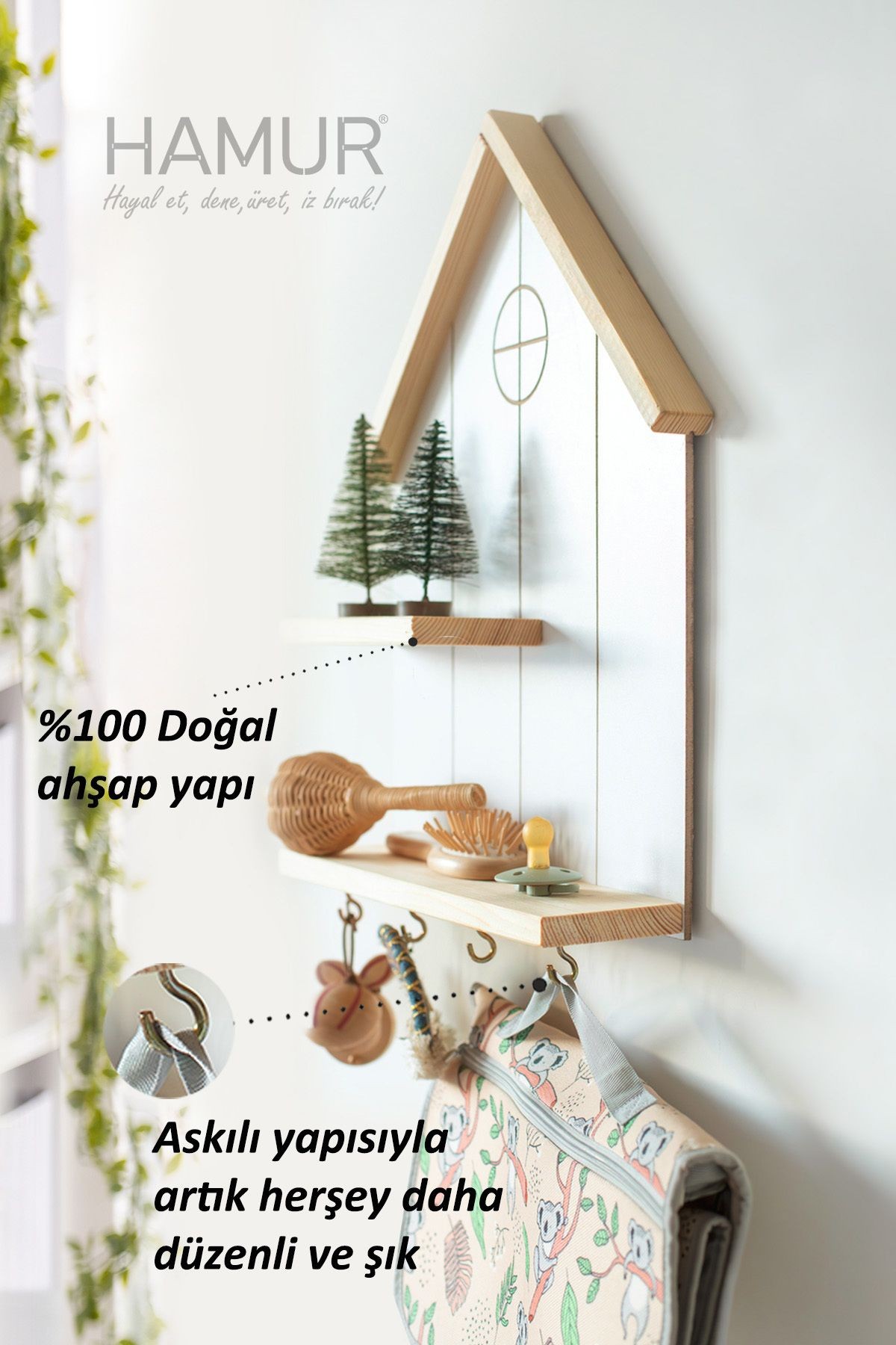 Çok Fonksiyonlu Düzenleyici Raf ve Askı Seti