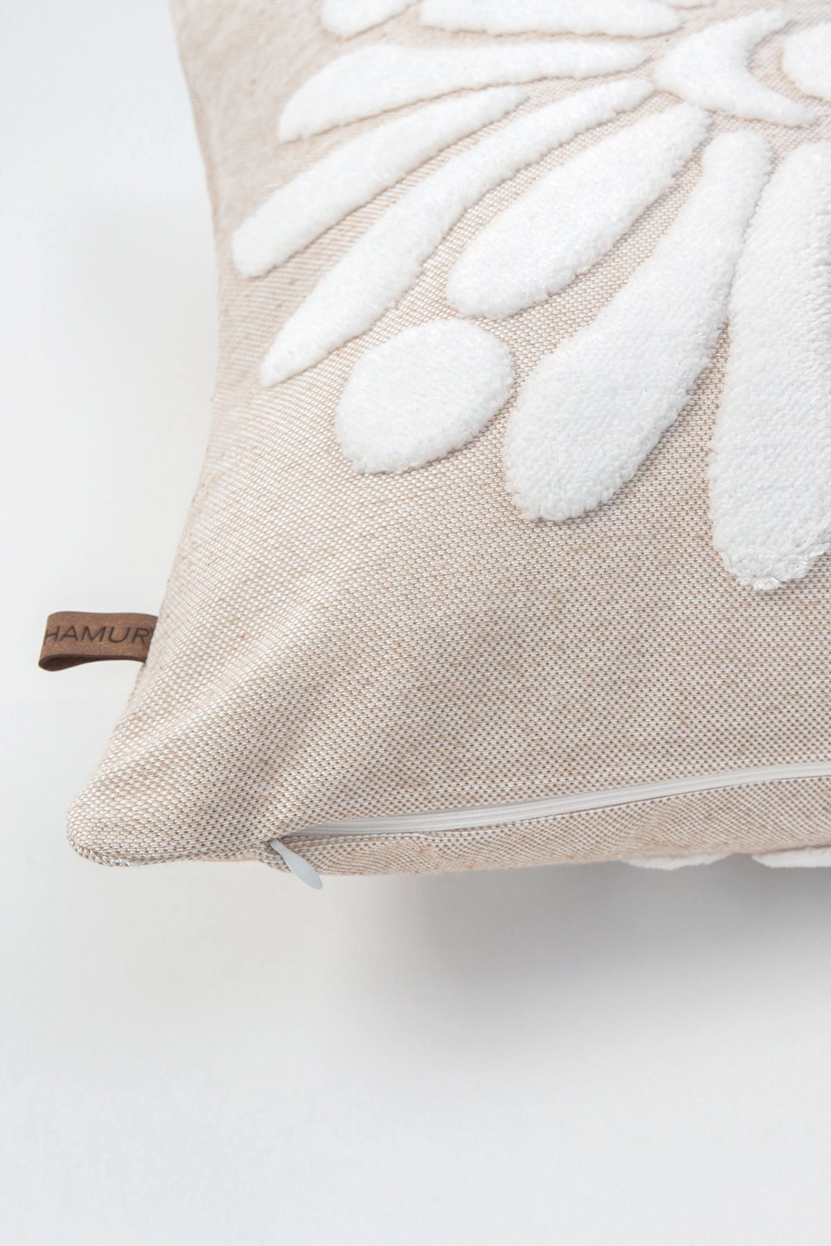Bohem Punch Kırlent Kılıfı Boho Bej - 43x43 cm