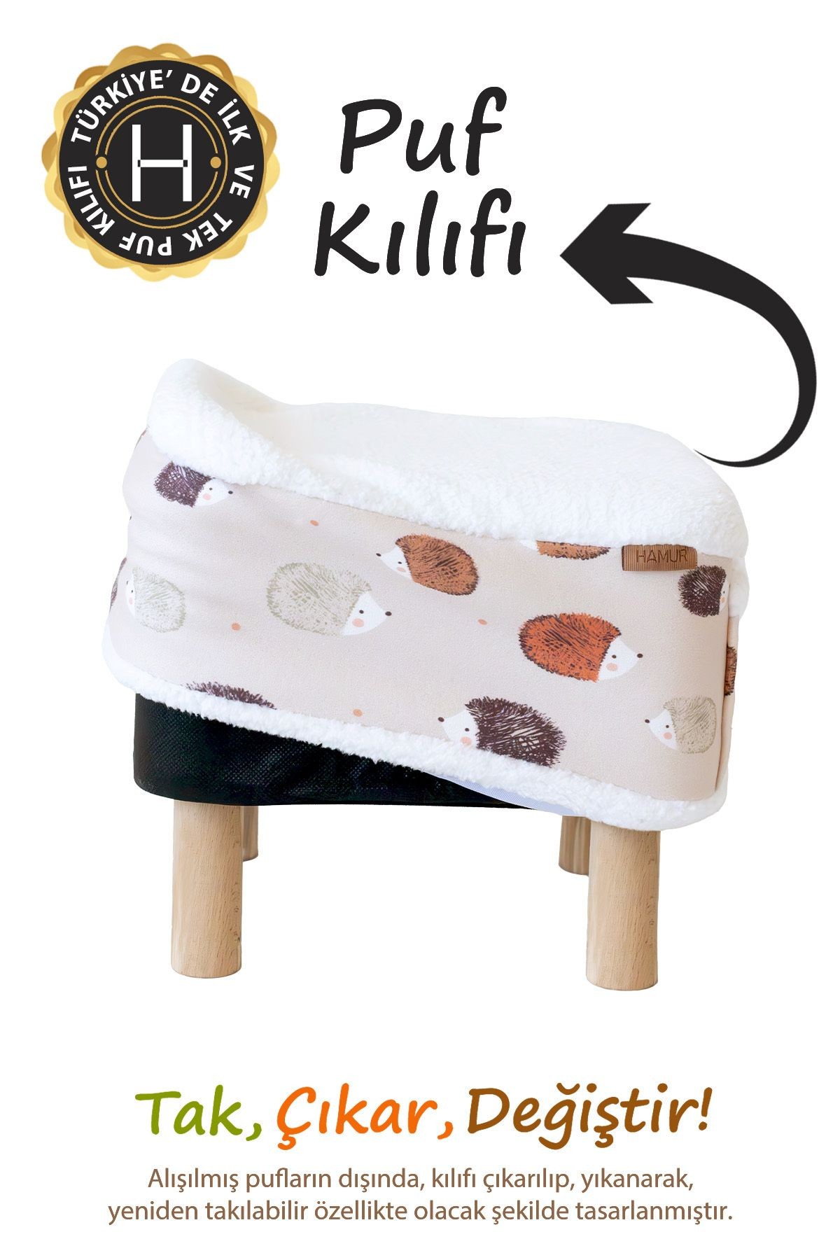 Dekoratif Puf/Tabure Cepli Kids Urcin