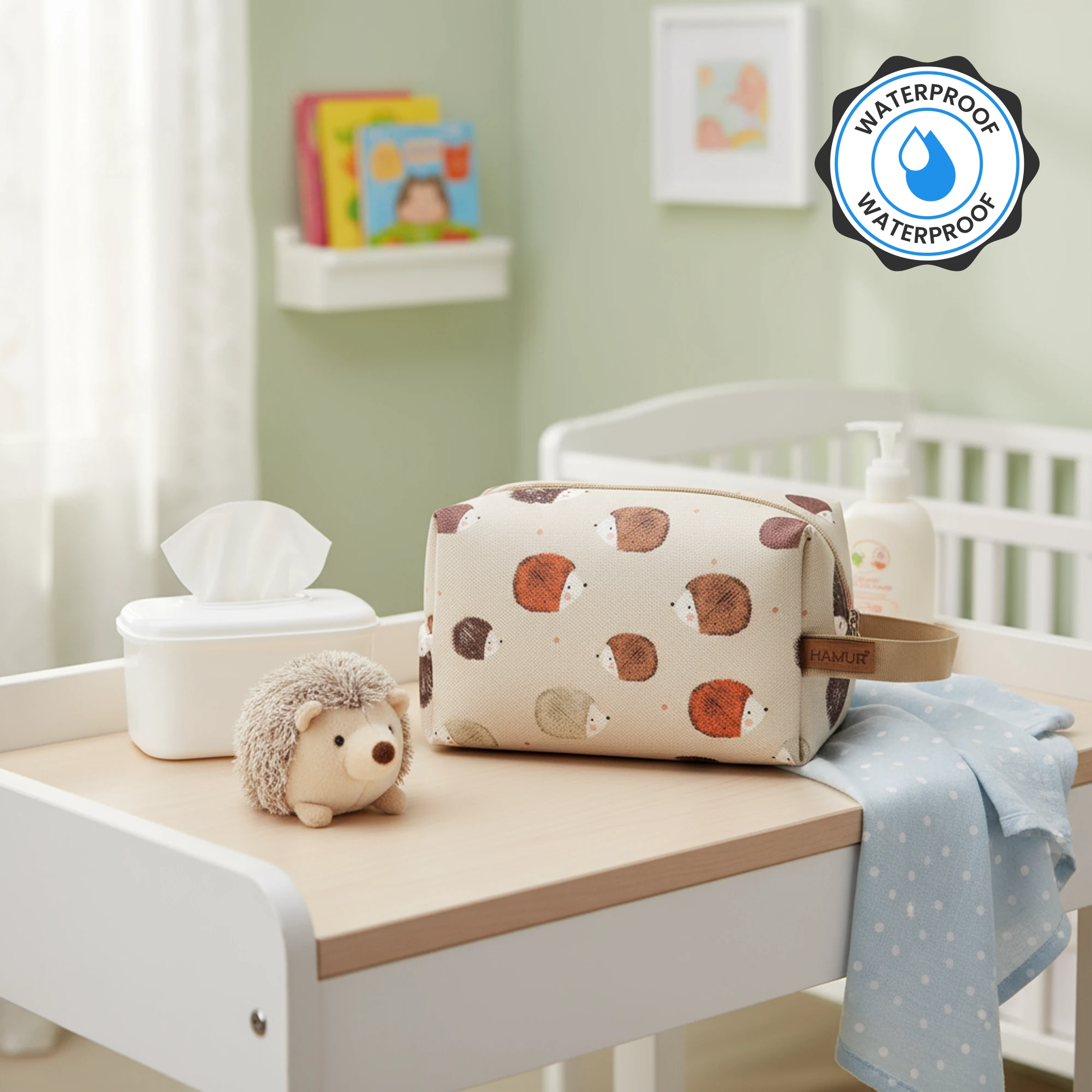 Kirli Temiz Islak Kuru Bebek Kıyafet Çok Amaçlı Makyaj Çantası Urcin