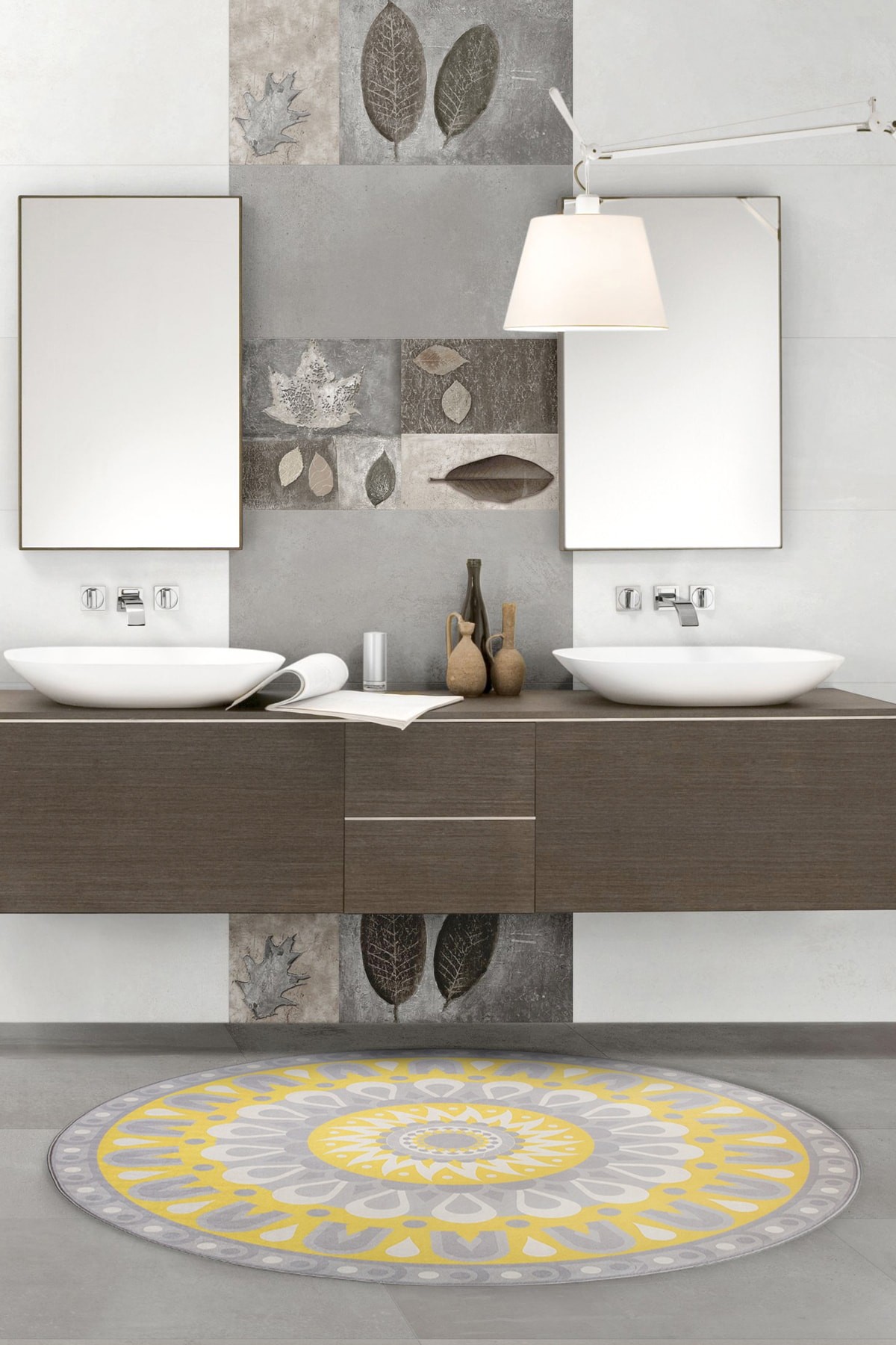 Sofia Yuvarlak Halı 125x125 cm Dekoratif Banyo Paspası