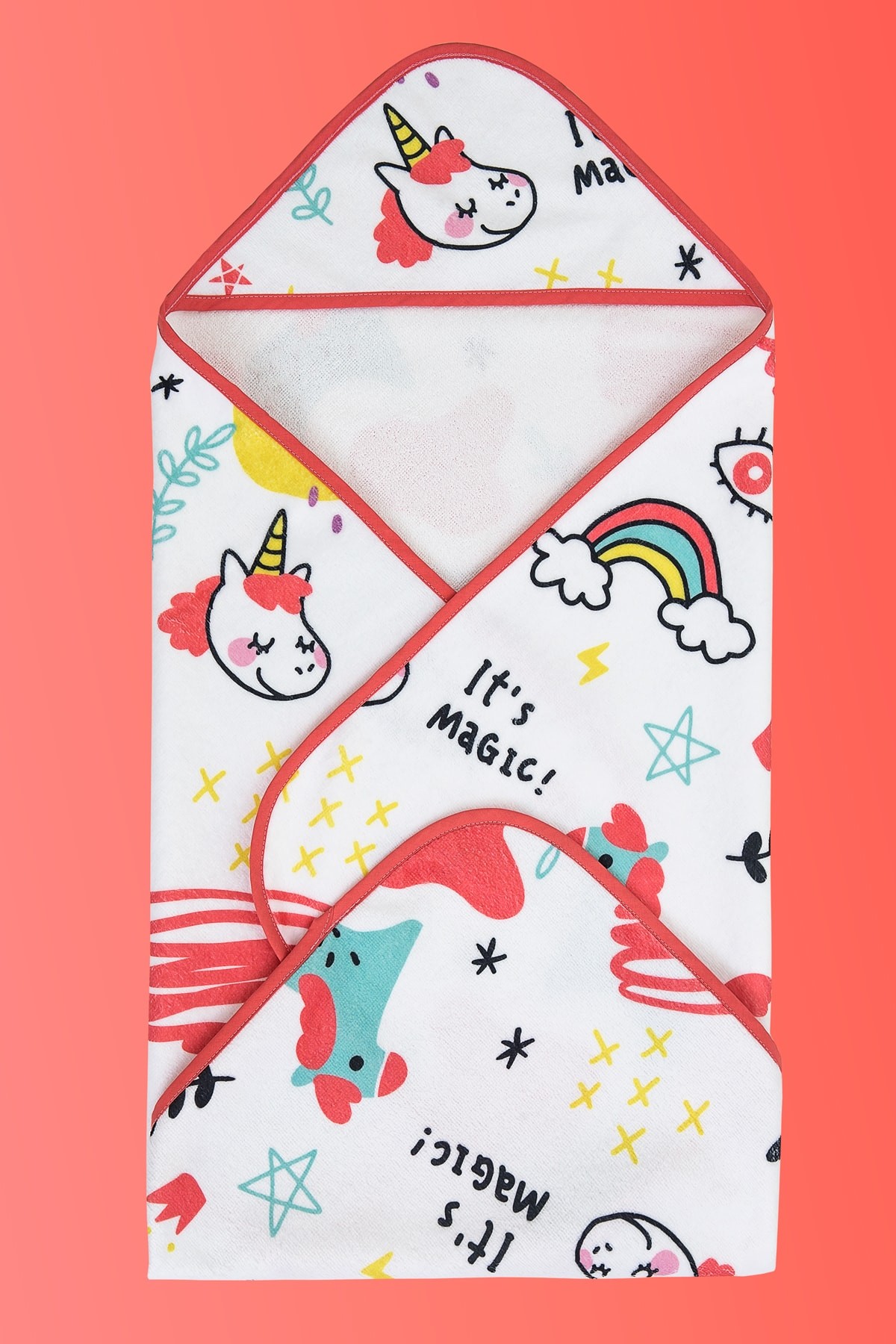 Bebek Kundak Plaj Havlusu Magic 75x75 cm