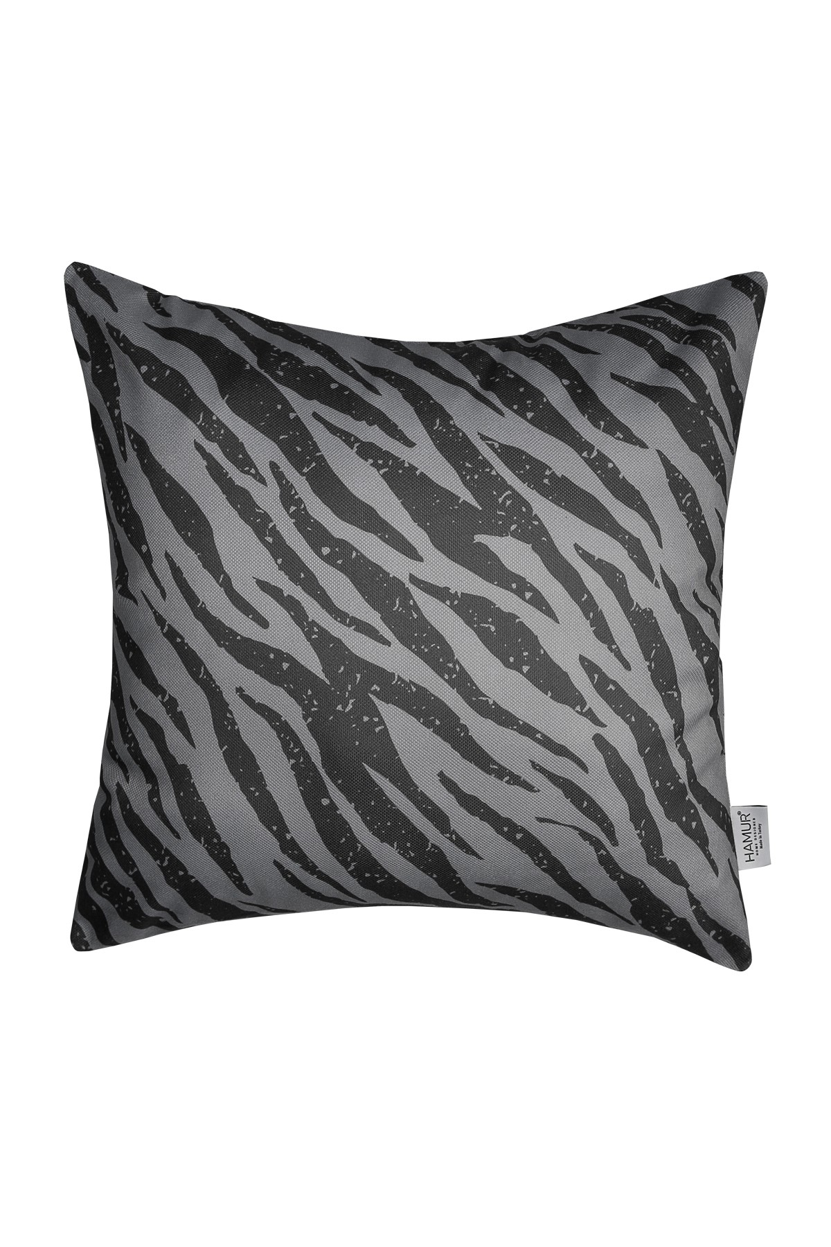 Dekoratif Yastık Kırlent Kılıfı Çift Taraflı Zebra KR06 Kahverengi